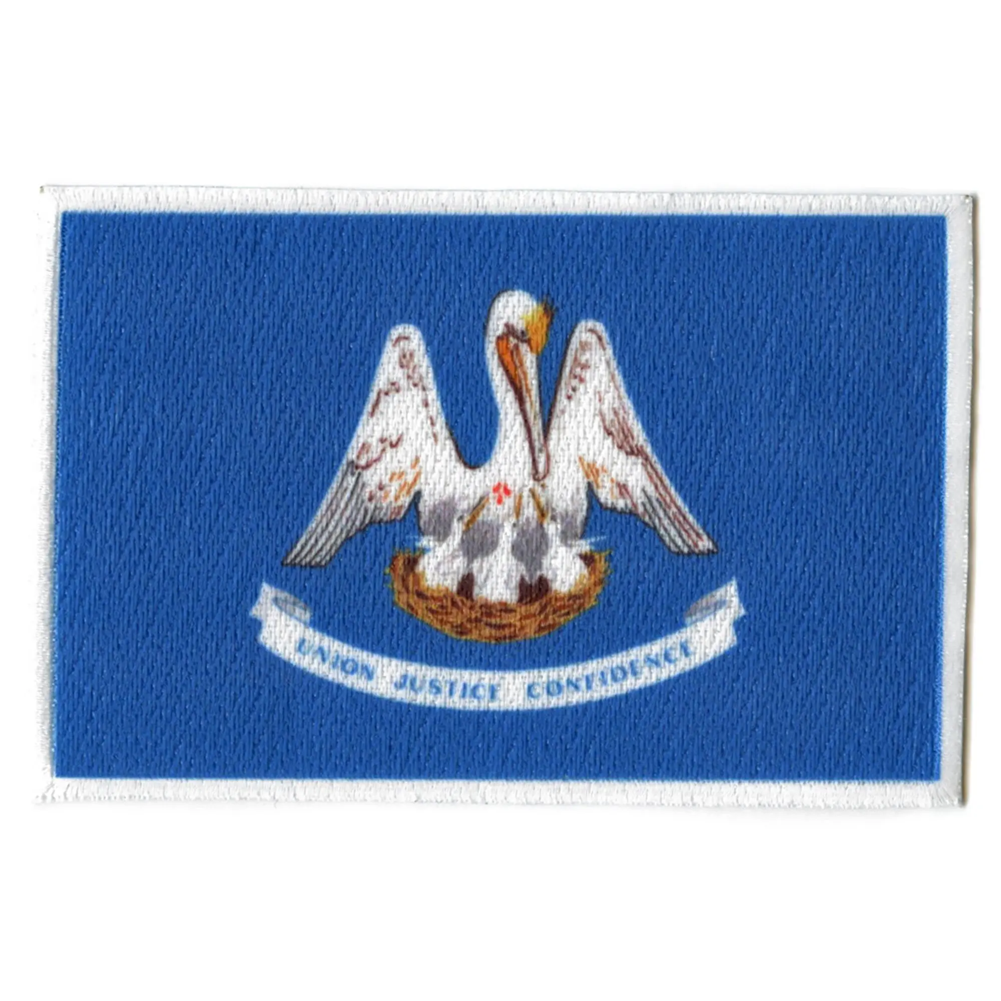 Louisiana Patch State Flag Embroidered Iron On