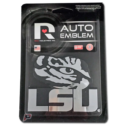 Louisiana State Tigers (LSU) Car 3D Chrome Auto Emblem RICO
