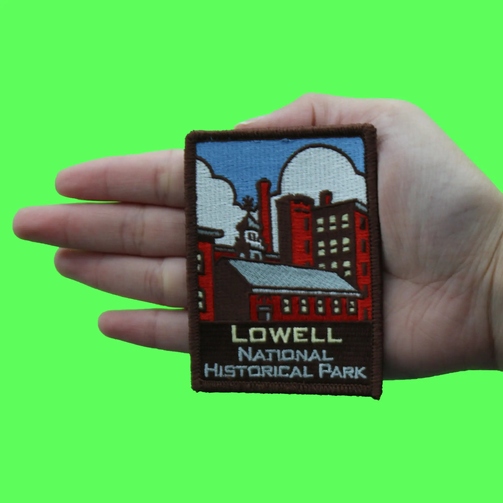Lowell Industrial Revolution Patch National Historical Park Embroidered Iron On - Image 3
