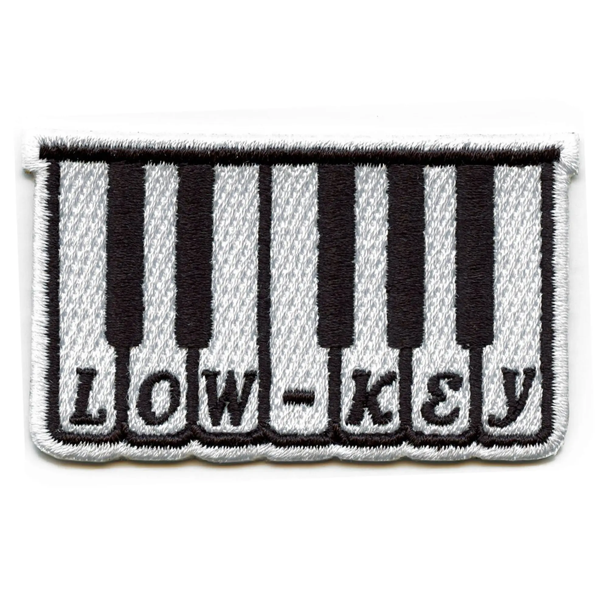 Lowkey Patch Music Keyboard Embroidered Iron On