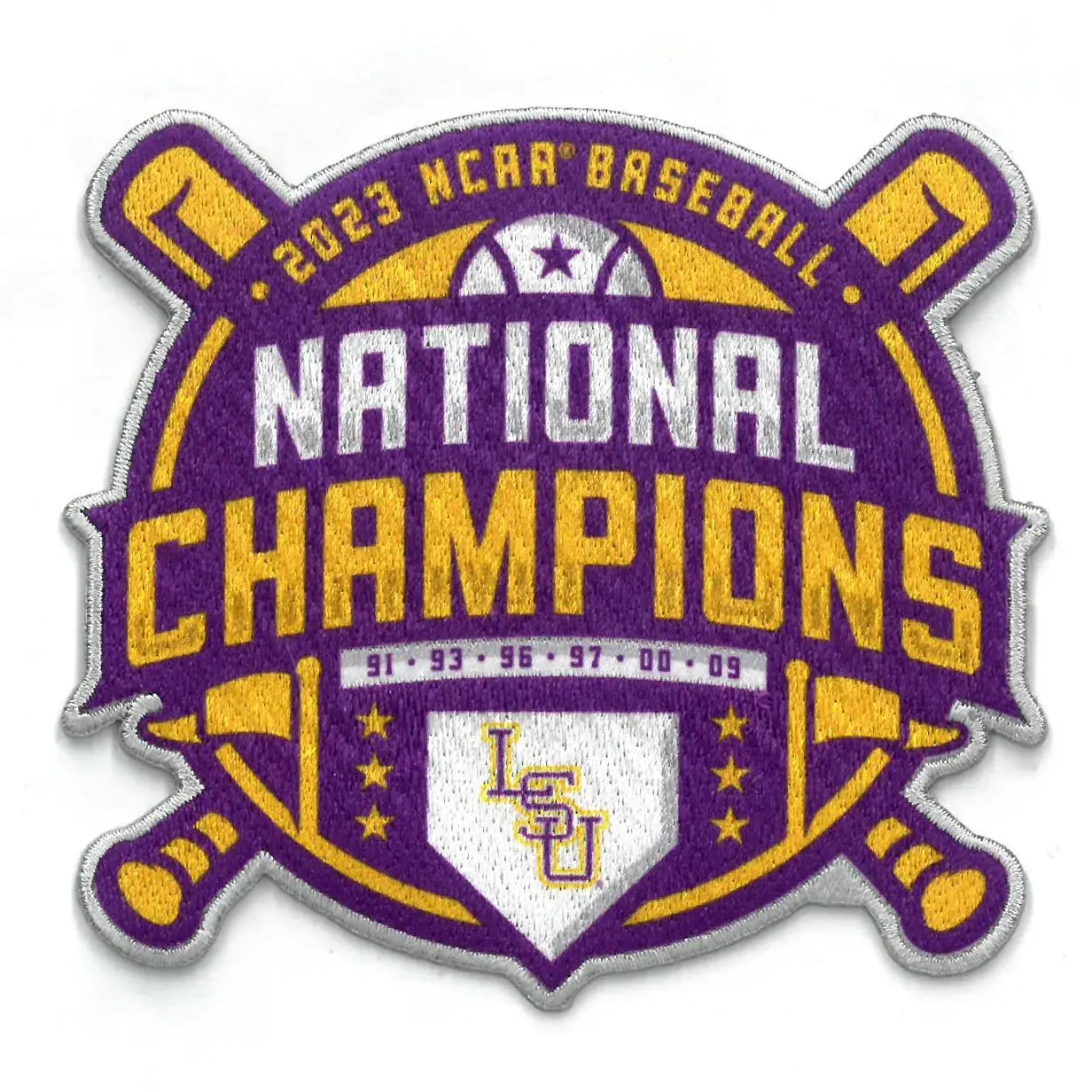 LSU Tigers 2023 Men's Baseball National Champions Patch