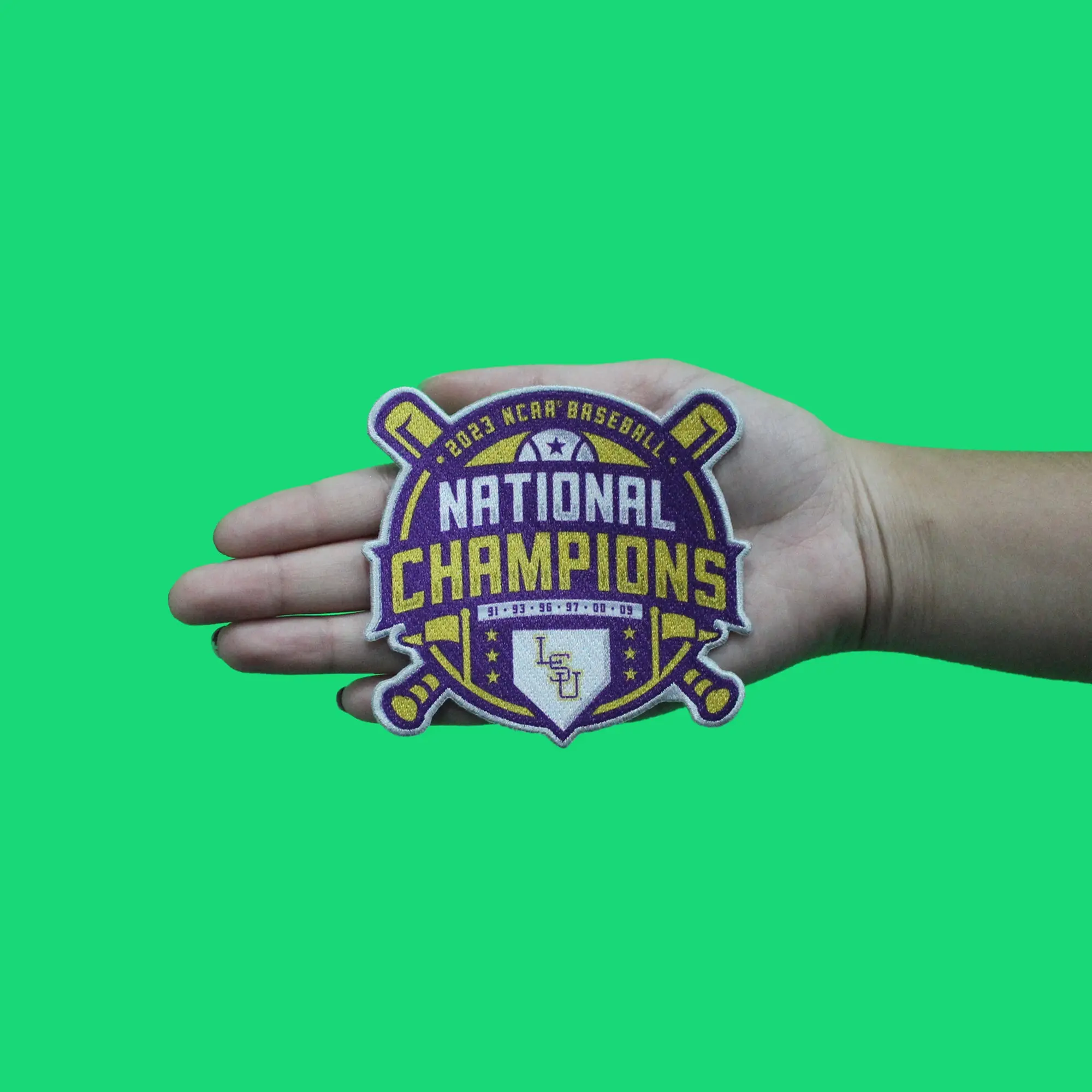 LSU Tigers 2023 Men's Baseball National Champions Patch - Image 3