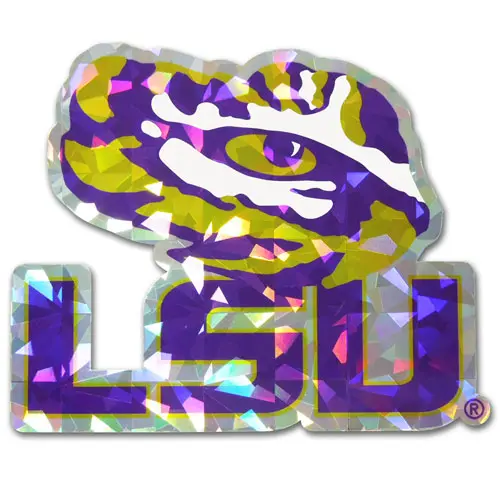 LSU Tigers 'Tiger Eye' Logo Domed Reflective Auto Decal Emblem AMG