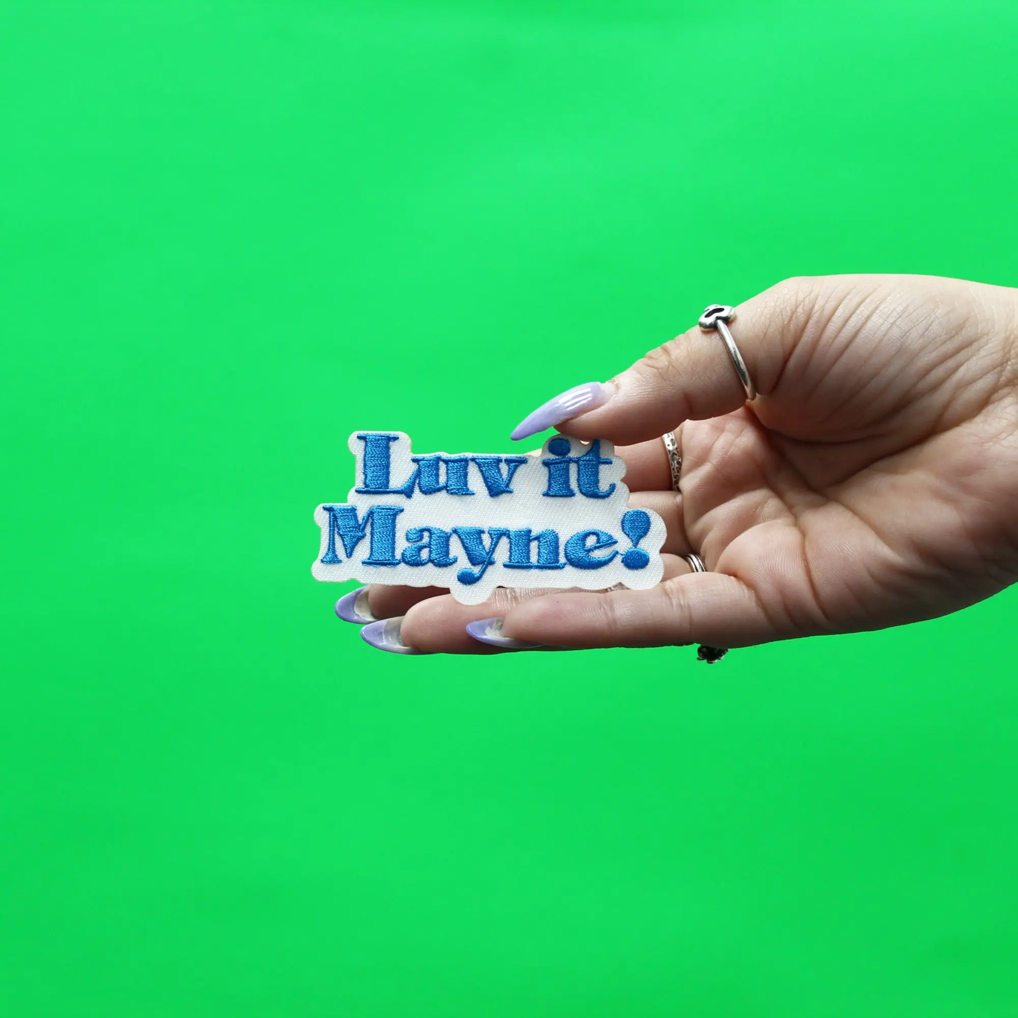Luv it Mayne Patch Houston Rapper Embroidered Iron On - Image 3