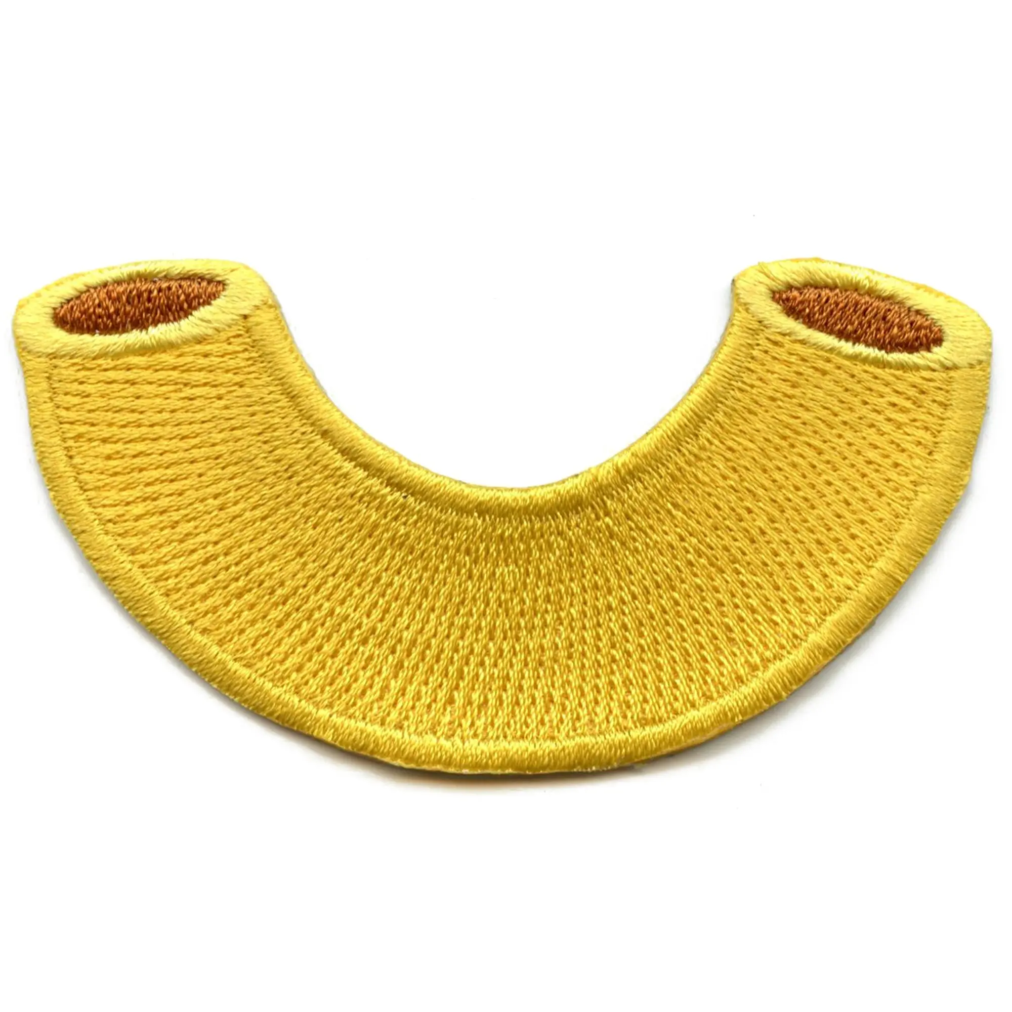 Macaroni Noodle Embroidered Iron On Patch
