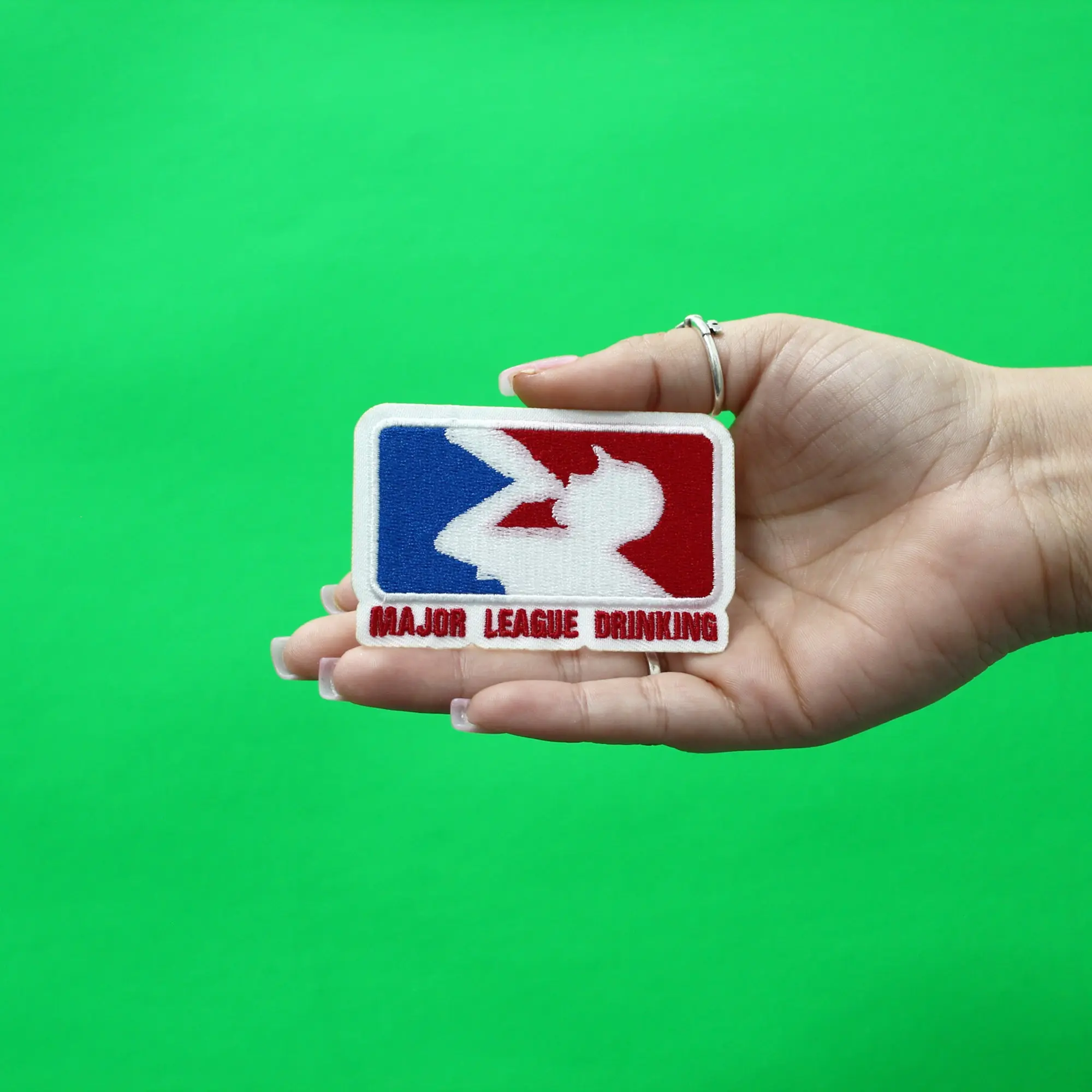 Major League Drinking Patch MLD Beer Games Embroidered Iron On - Image 2