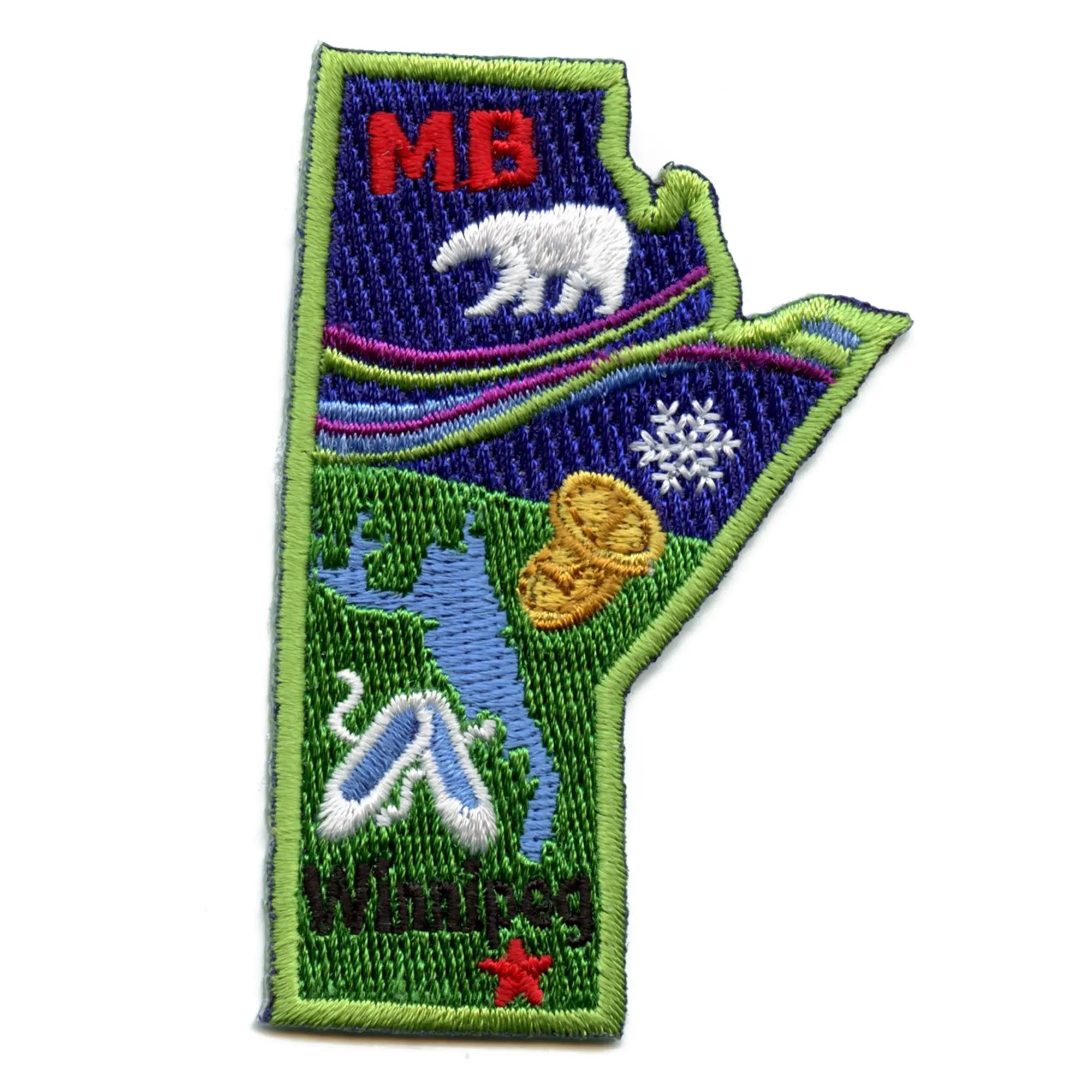Manitoba Patch Canada Province Embroidered Iron-On