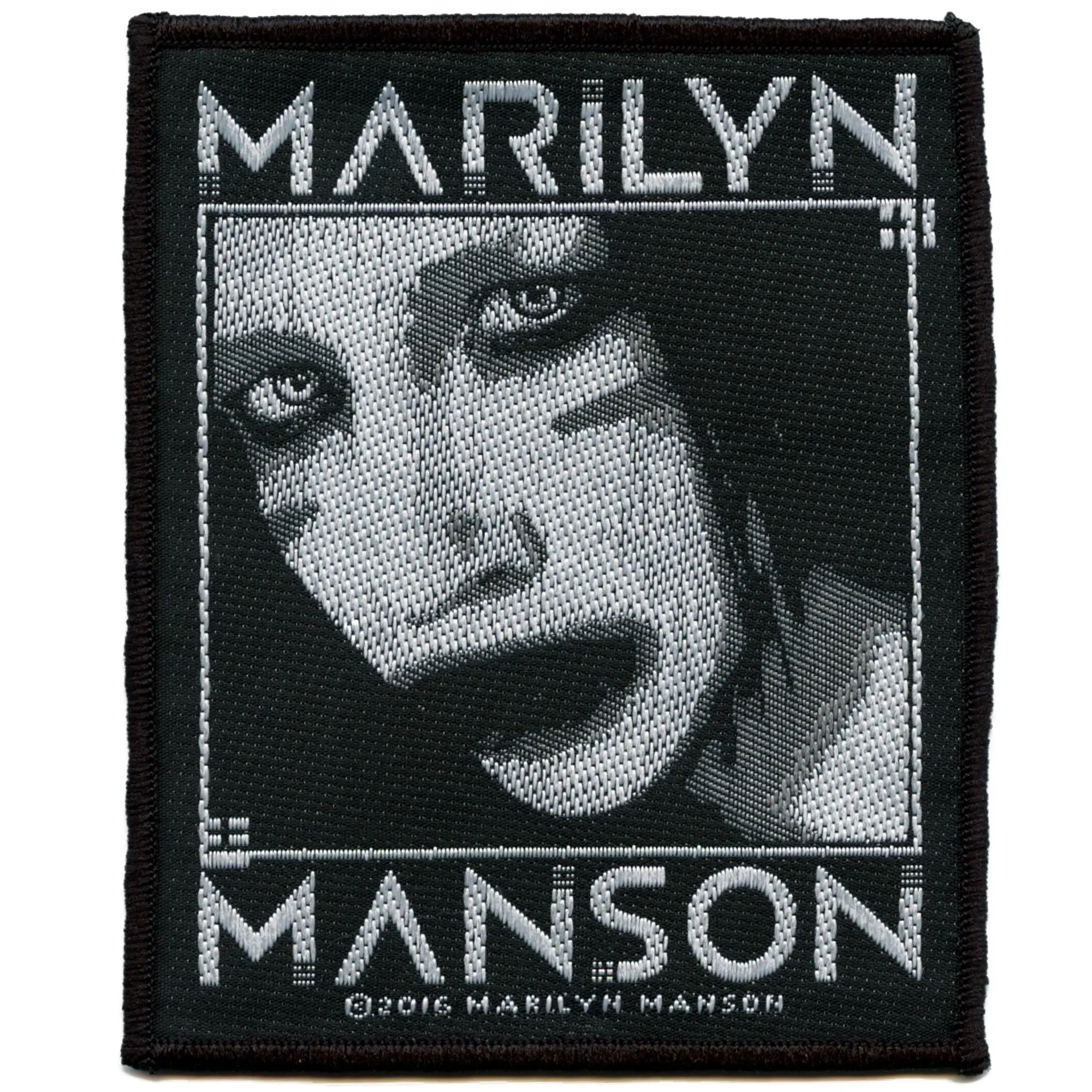 Marilyn Manson Villain Patch Heavy Metal Rock Band Woven Sew On