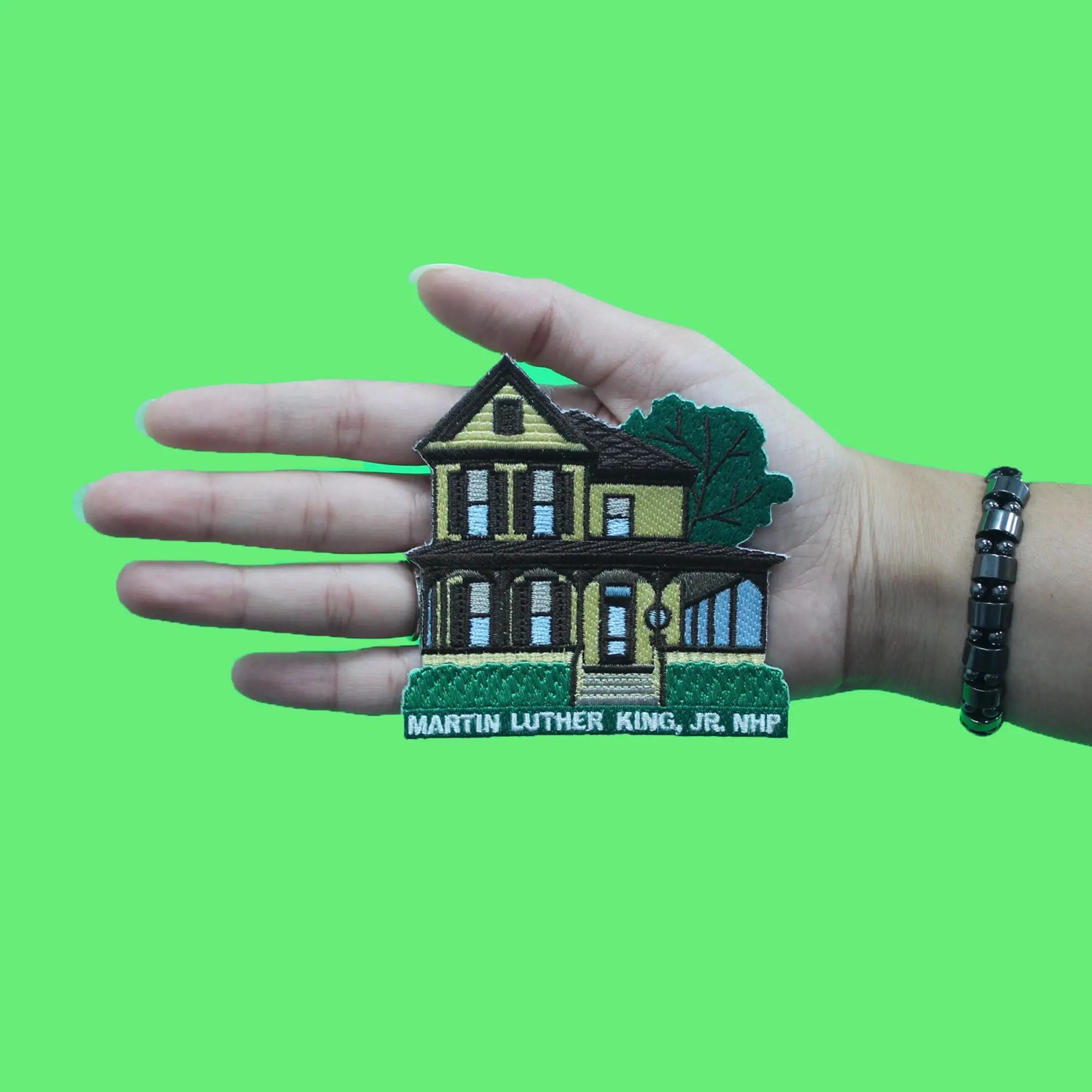 Martin Luther King Jr's House Patch Atlanta Georgia Travel Embroidered Iron On - Image 2