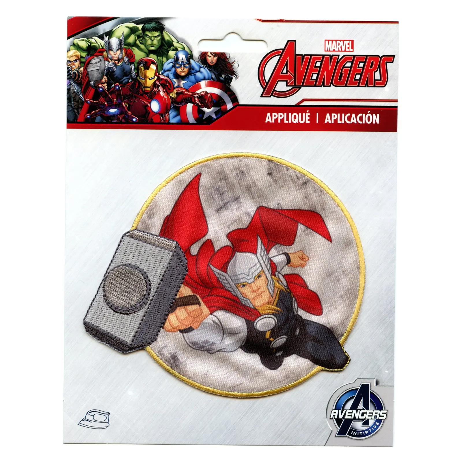 Marvel Avengers Flying Thor Embroidered Iron On Applique Patch - Image 2