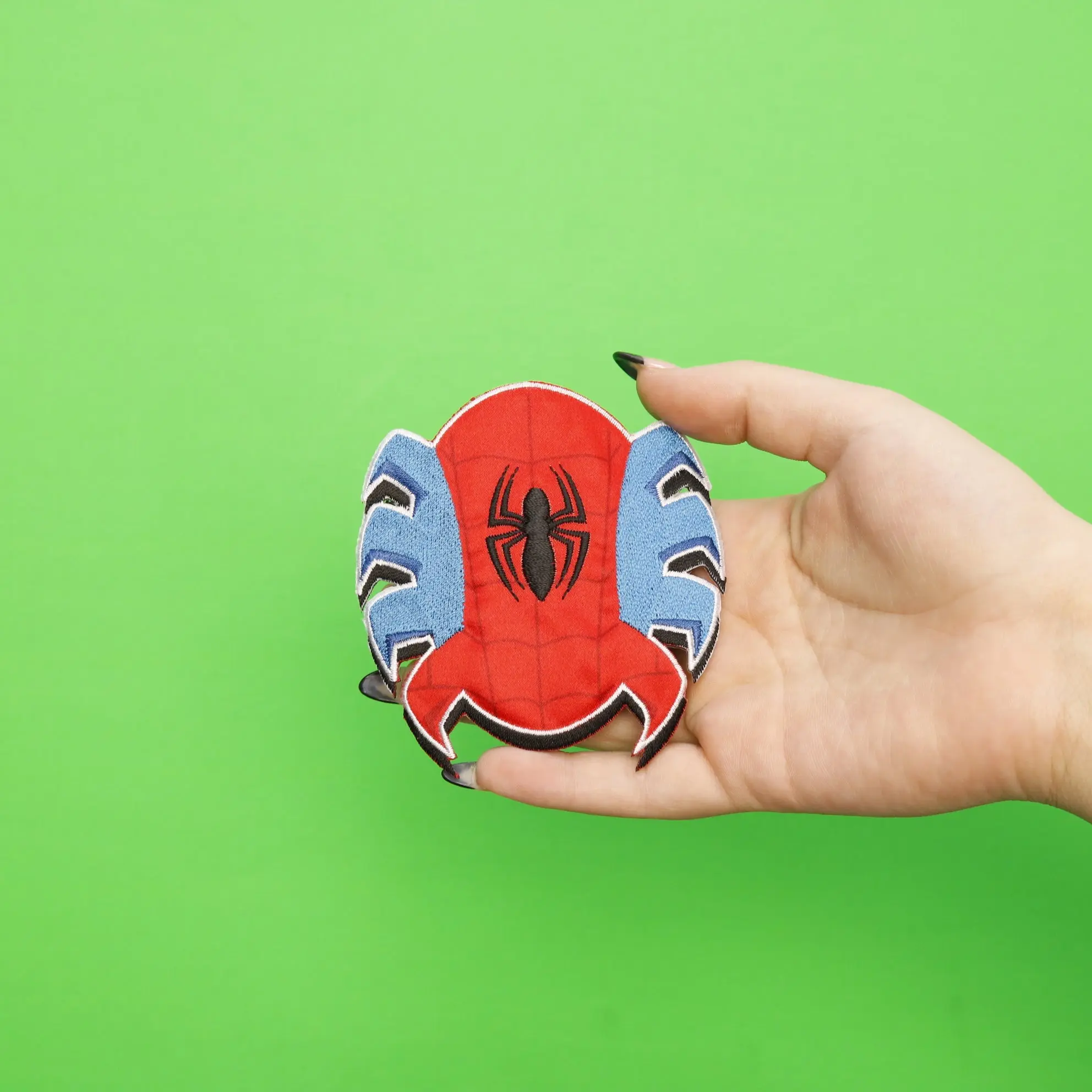 Marvel Classic Spiderman Spider Logo Embroidered Iron On Applique Patch - Image 3
