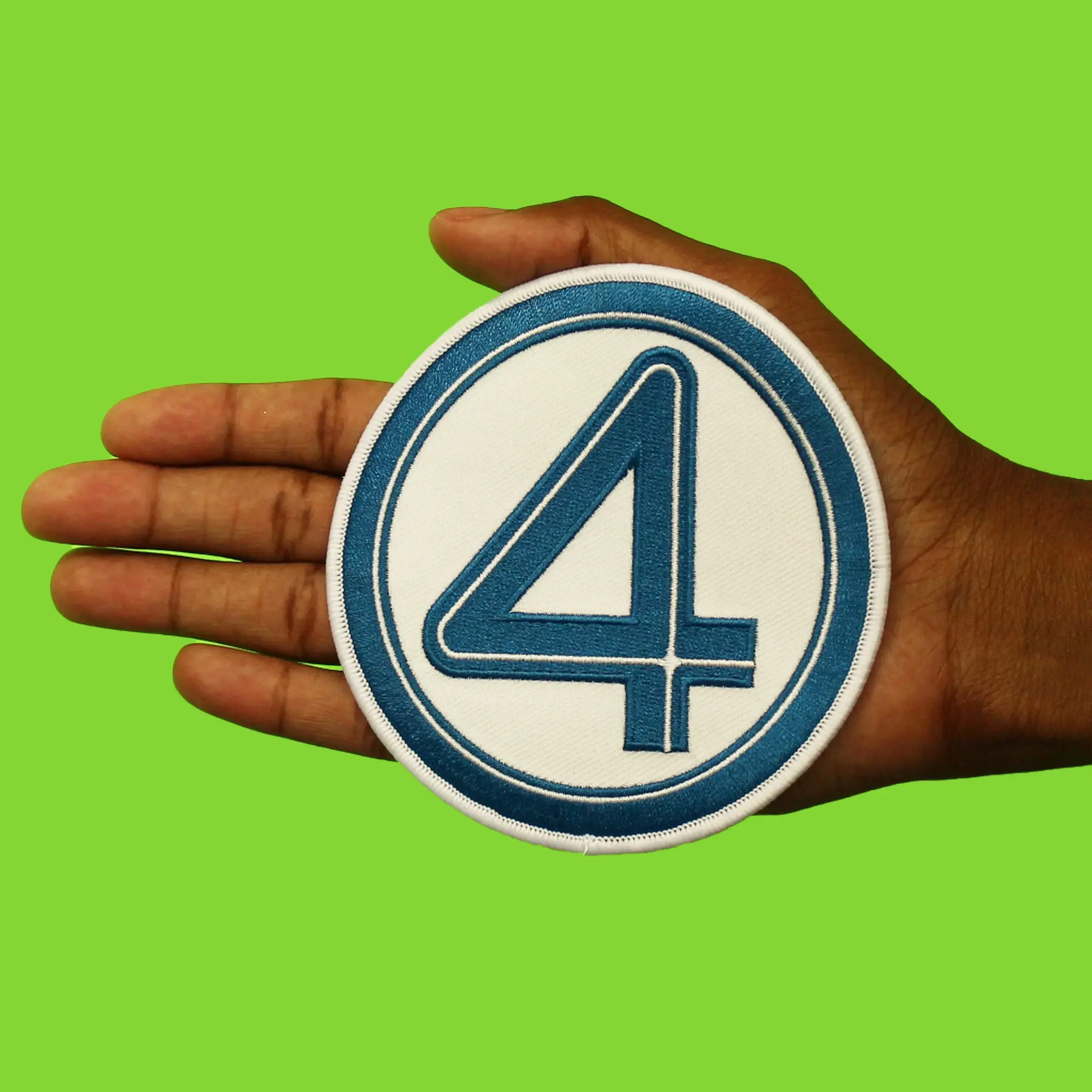 Marvel Fantastic Four Patch First Steps Logo 4 Embroidered Iron on - Image 2
