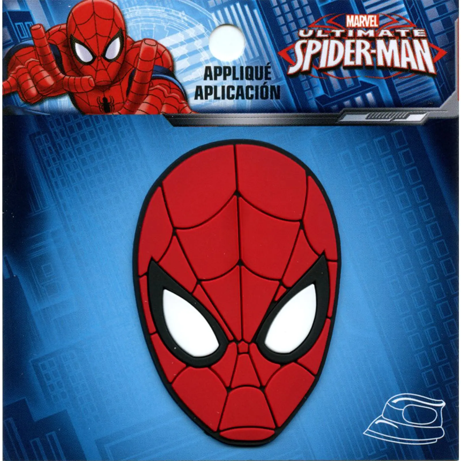 Marvel Spiderman Face Embroidered Iron on PVC Patch - Image 2