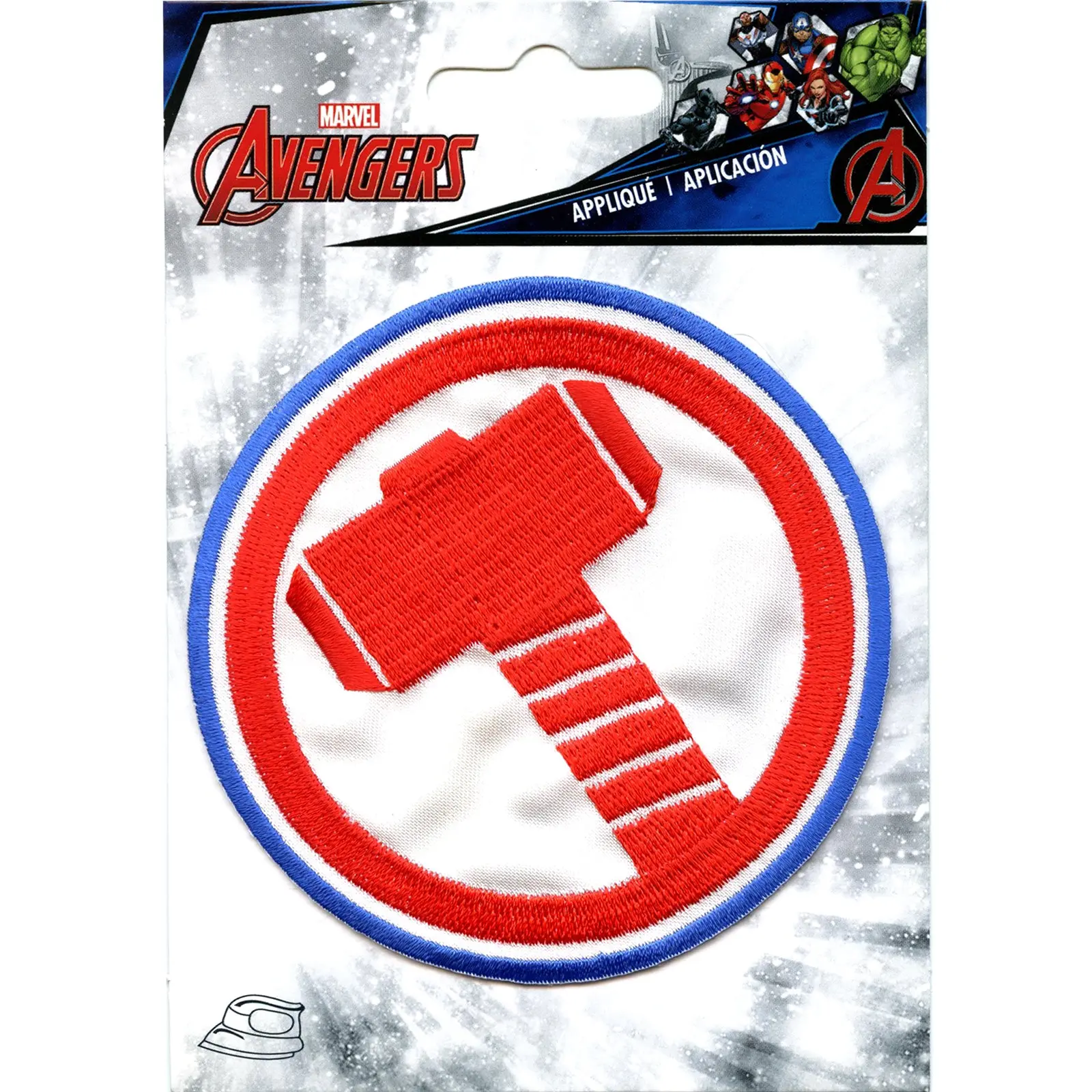 Marvel Avengers Thor's Hammer Logo Iron on Applique Patch - Image 2