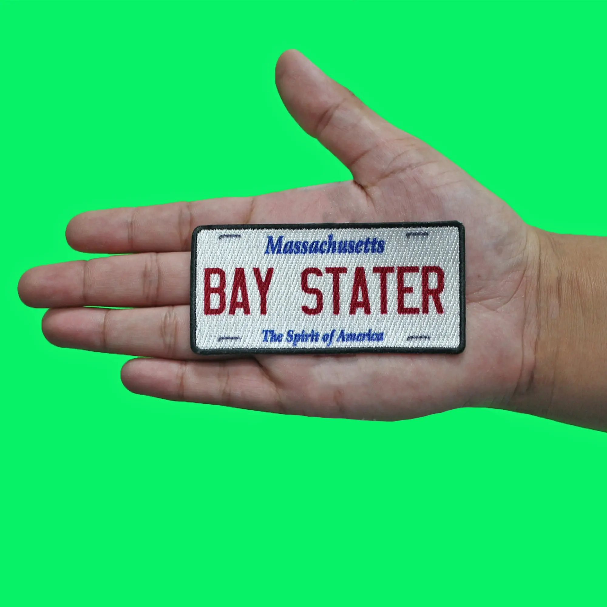 Massachusetts State License Plate Patch Bay Stater Travel Sublimated Iron On - Image 2