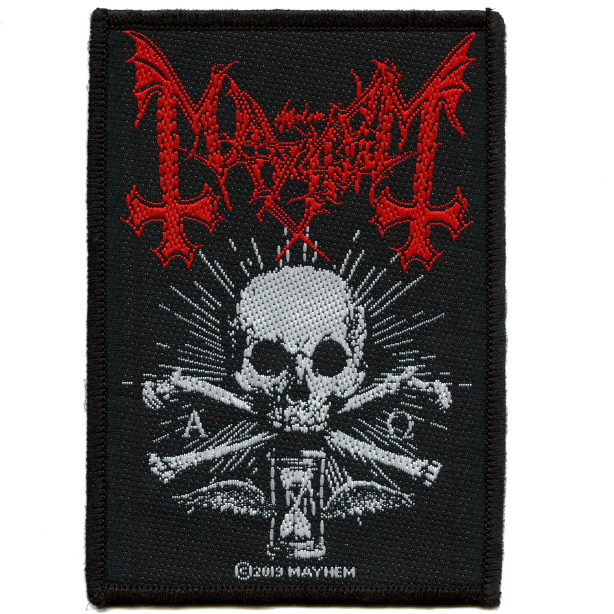 Mayhem Alpha Omega Daemon Patch Norway Maniac Metal Woven Sew On