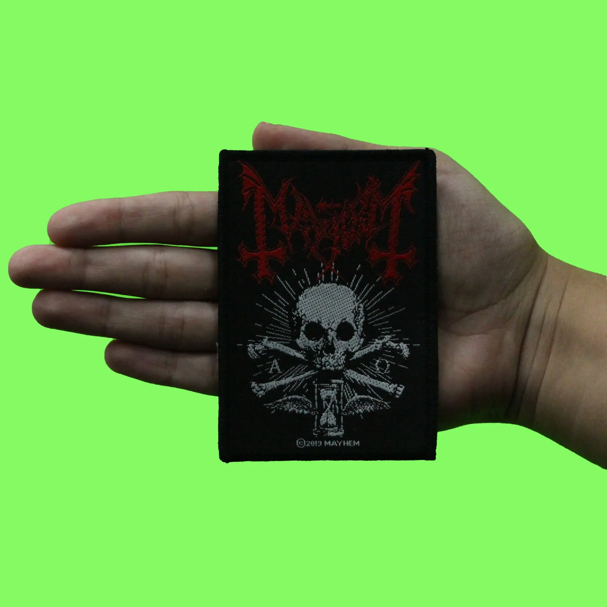 Mayhem Alpha Omega Daemon Patch Norway Maniac Metal Woven Sew On - Image 2