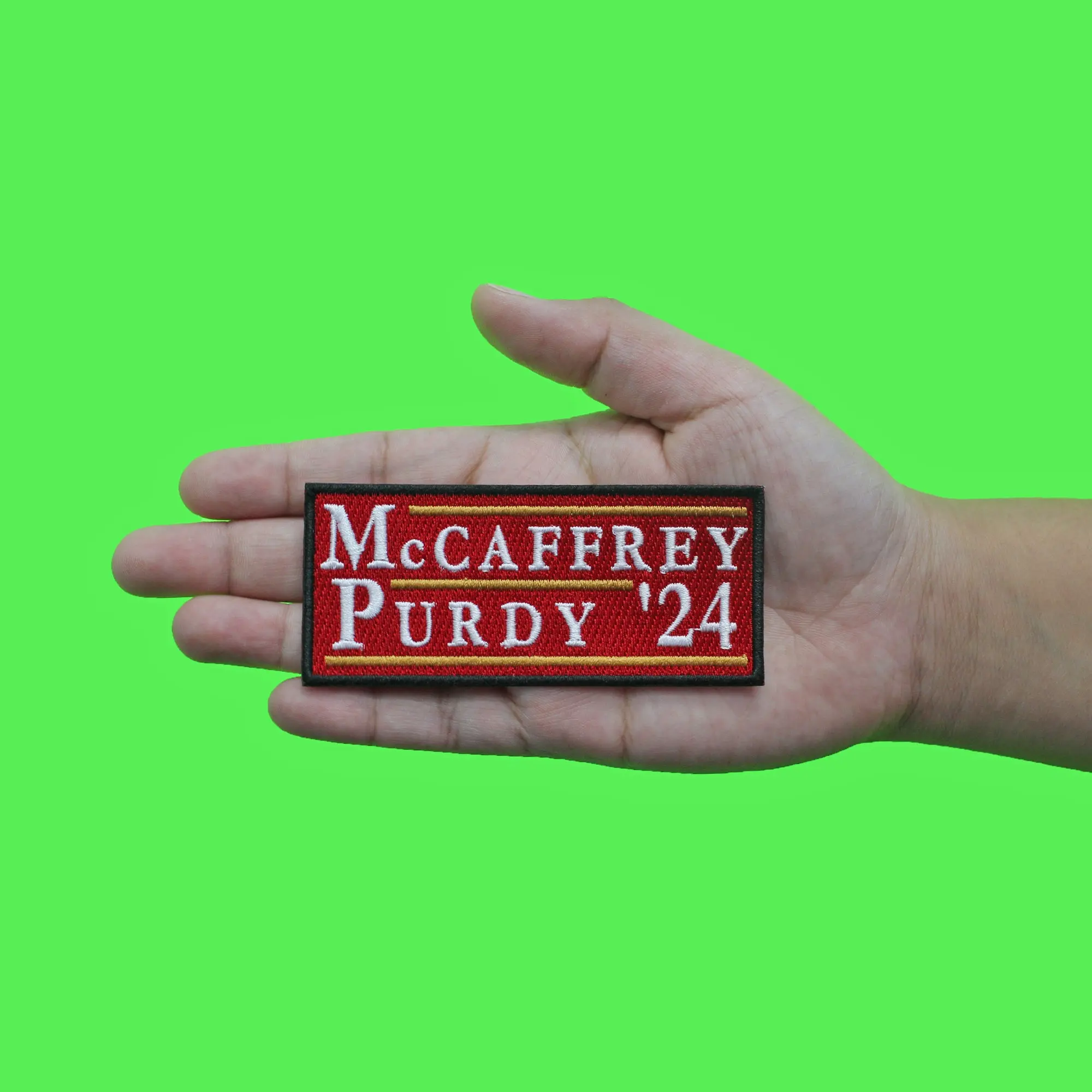 McCaffrey Purdy 2024 Patch San Francisco Football Embroidered Iron On - Image 2