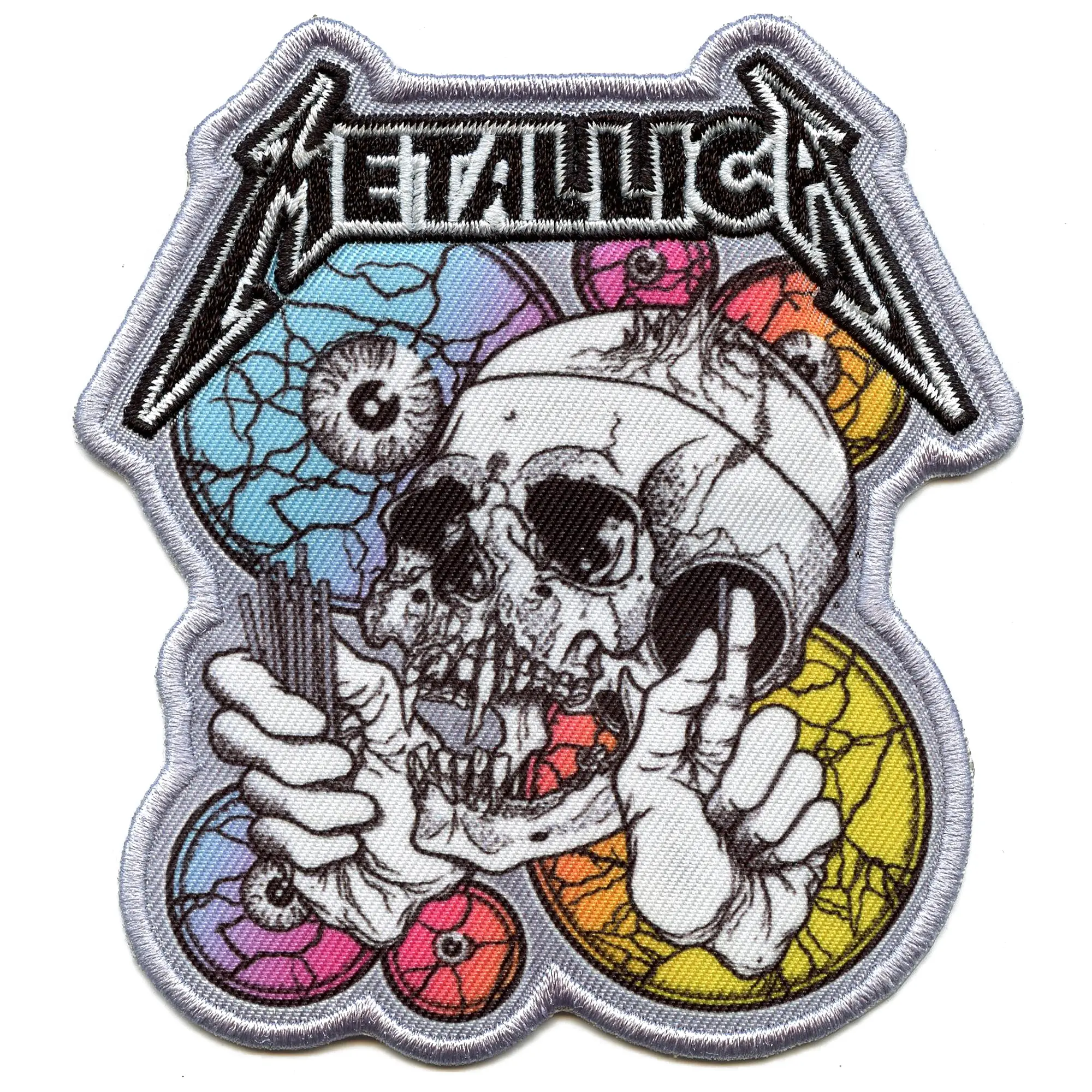 Metallica Colored Shortest Straw Patch Heavy Rock Band Sublimation Embroidered Iron On