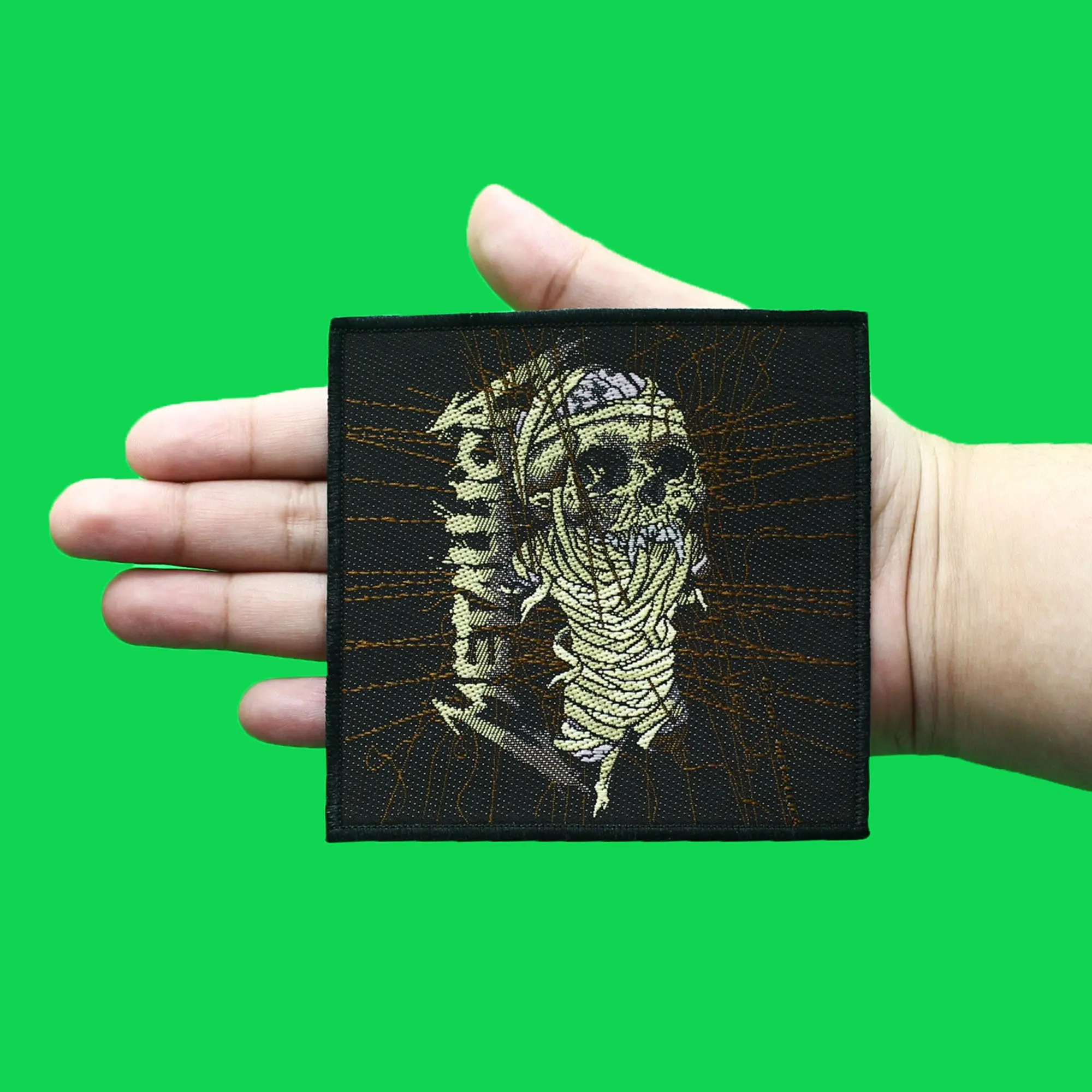 Metallica One Skull Art Patch Heavy Metal Band Woven Sew On - Image 2