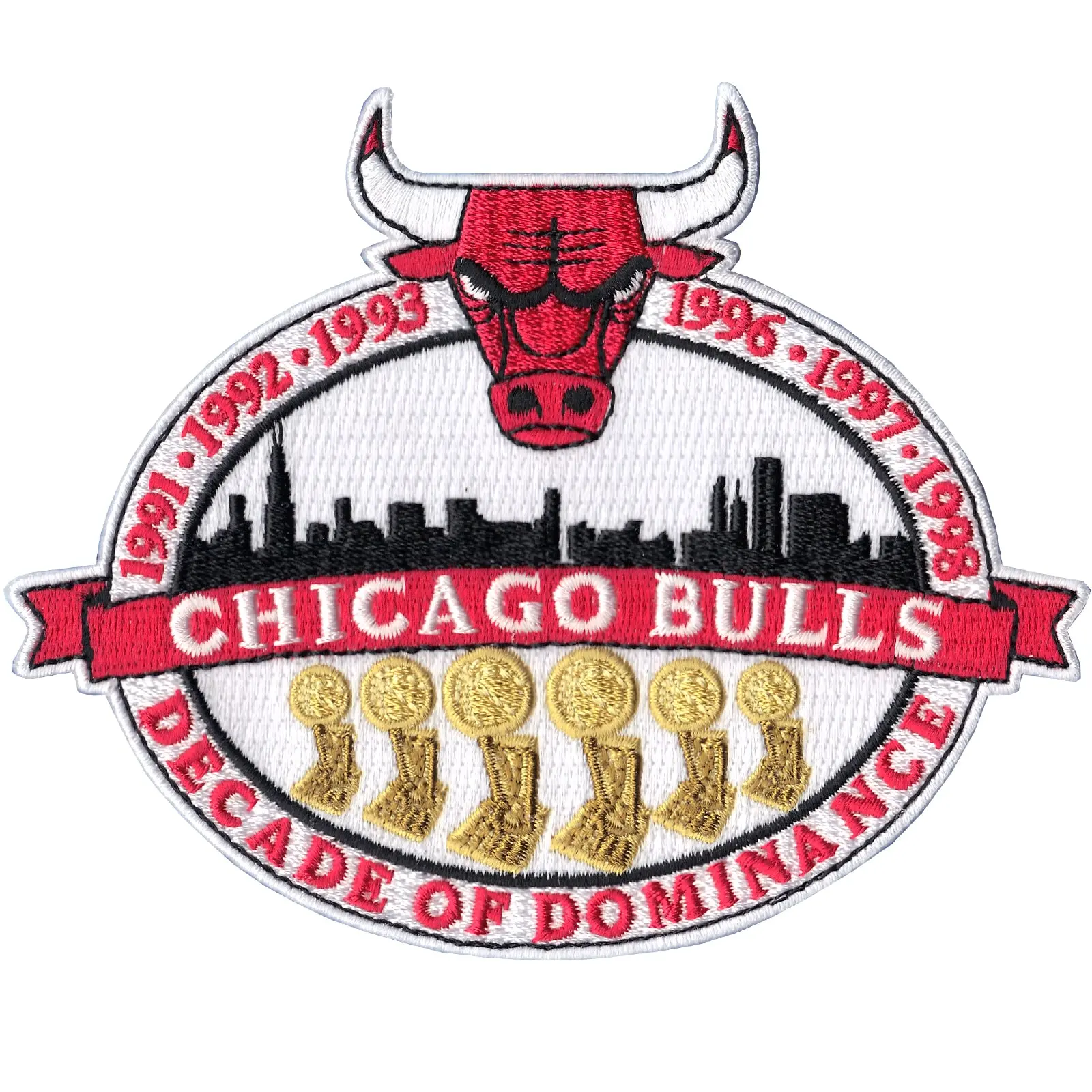 Michael Jordan's Chicago Bulls NBA Championships 'Decade of Dominance' Patch