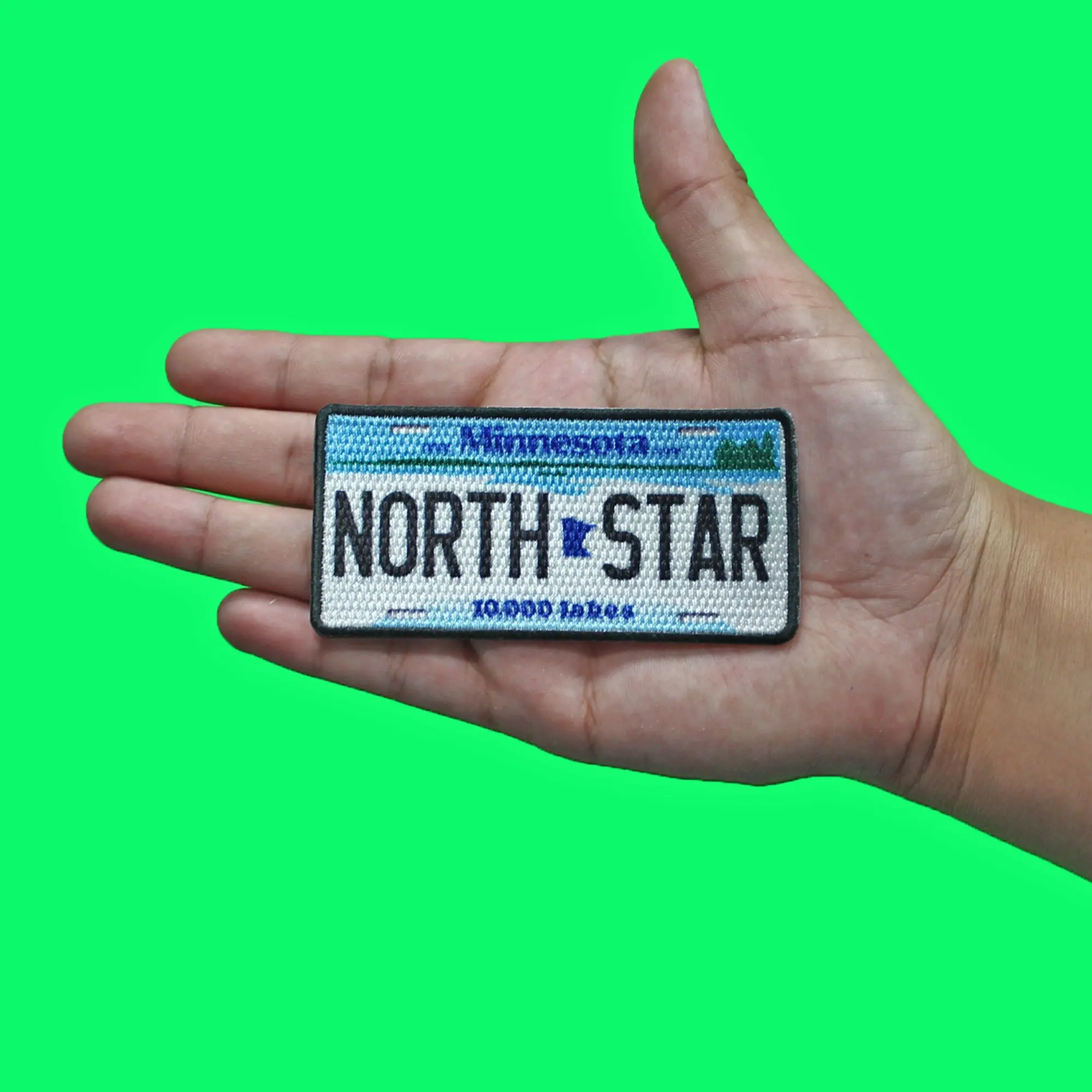 Minnesota Travel License Plate Patch North Star State Sublimated Iron On - Image 2