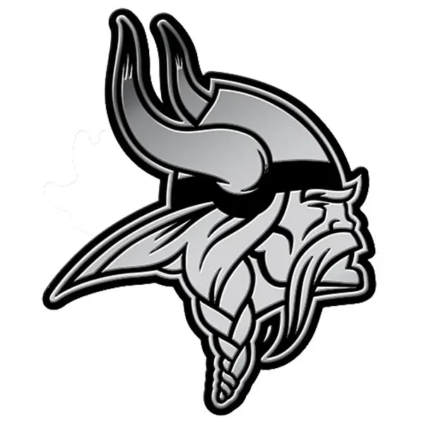 Minnesota Viking 3D Chrome Auto Emblem RICO