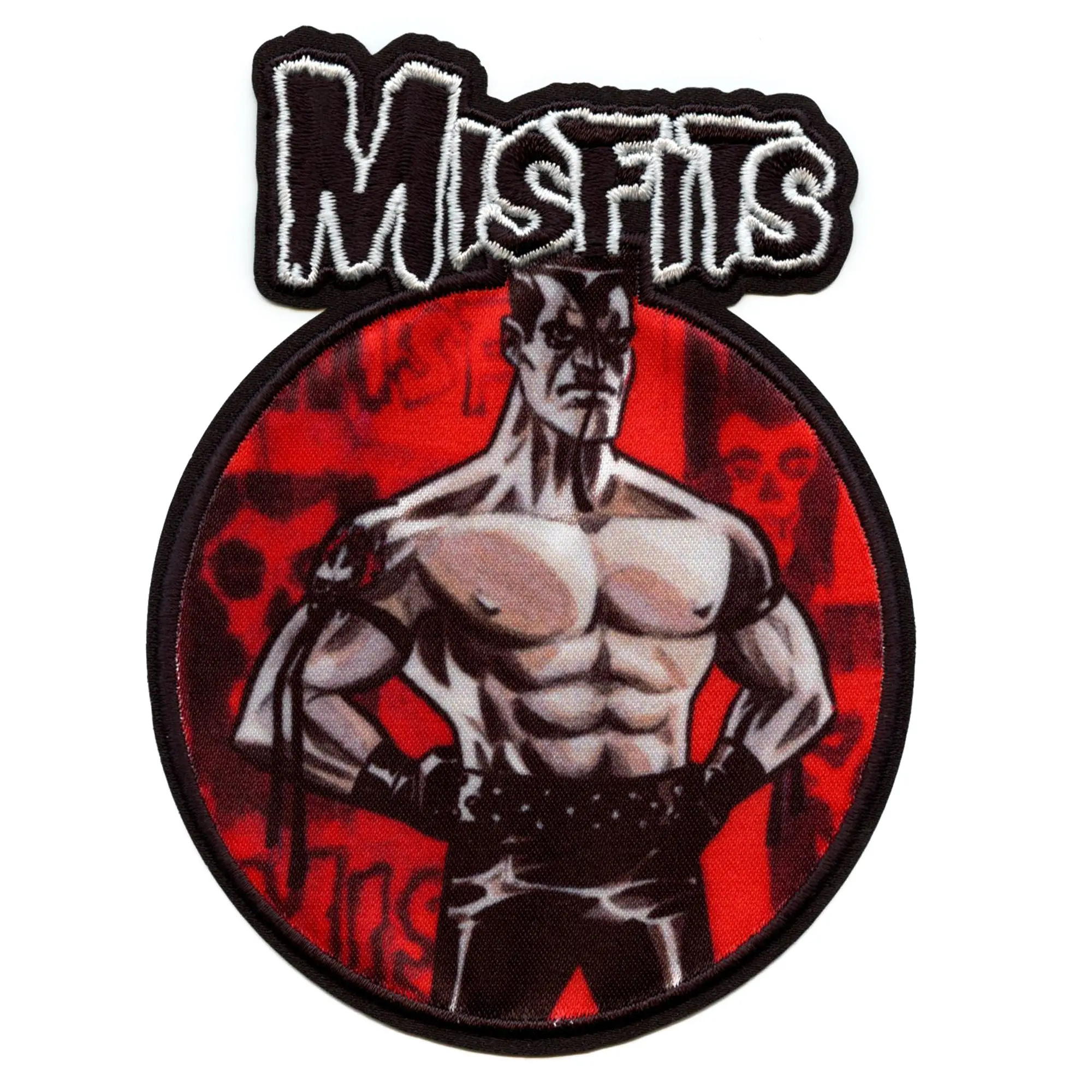 Misfits Jerry Standing Pose Patch Heavy Metal Band Sublimated Embroidery Iron On