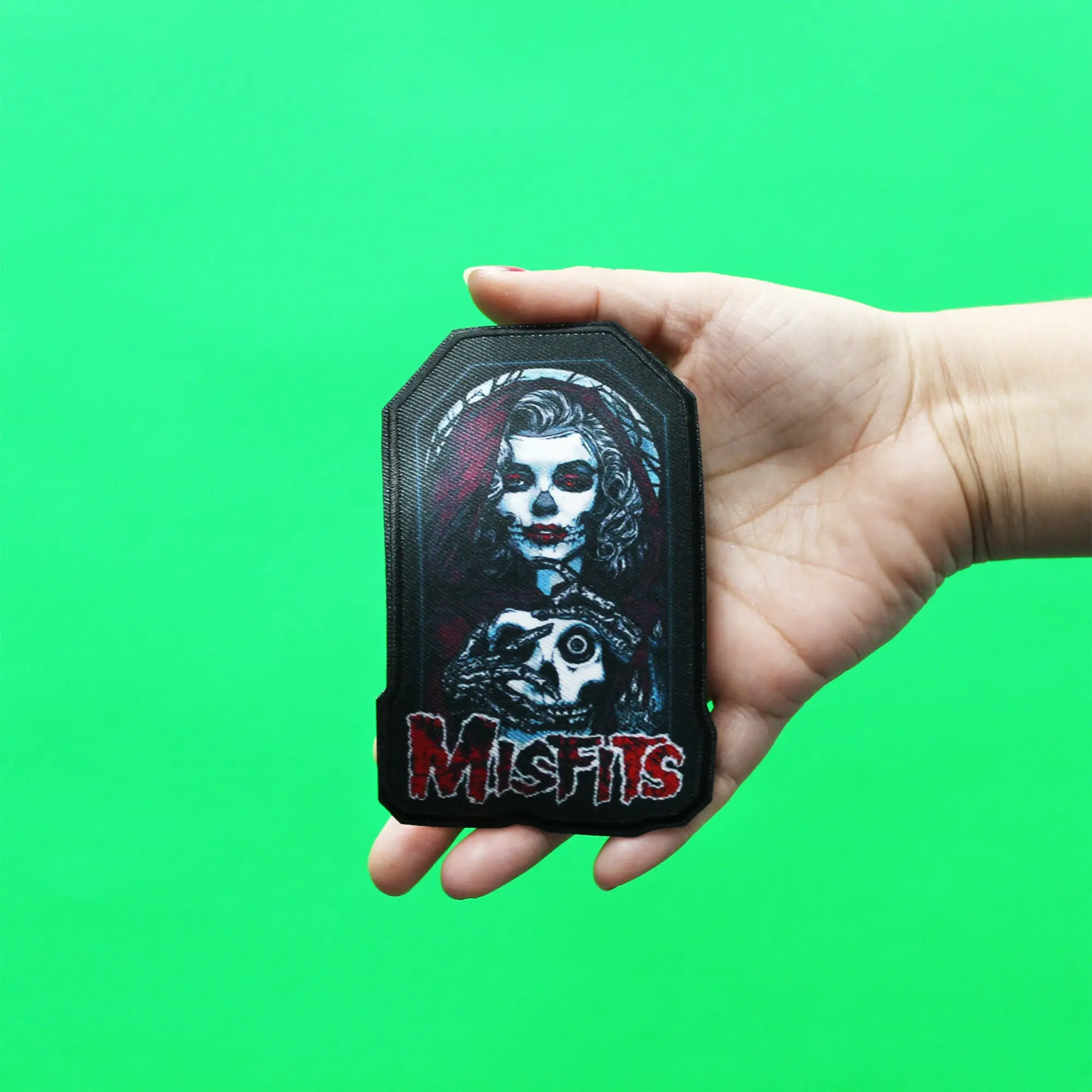 Misfits Patch Unmasked Woman Sublimated Iron On - Image 2