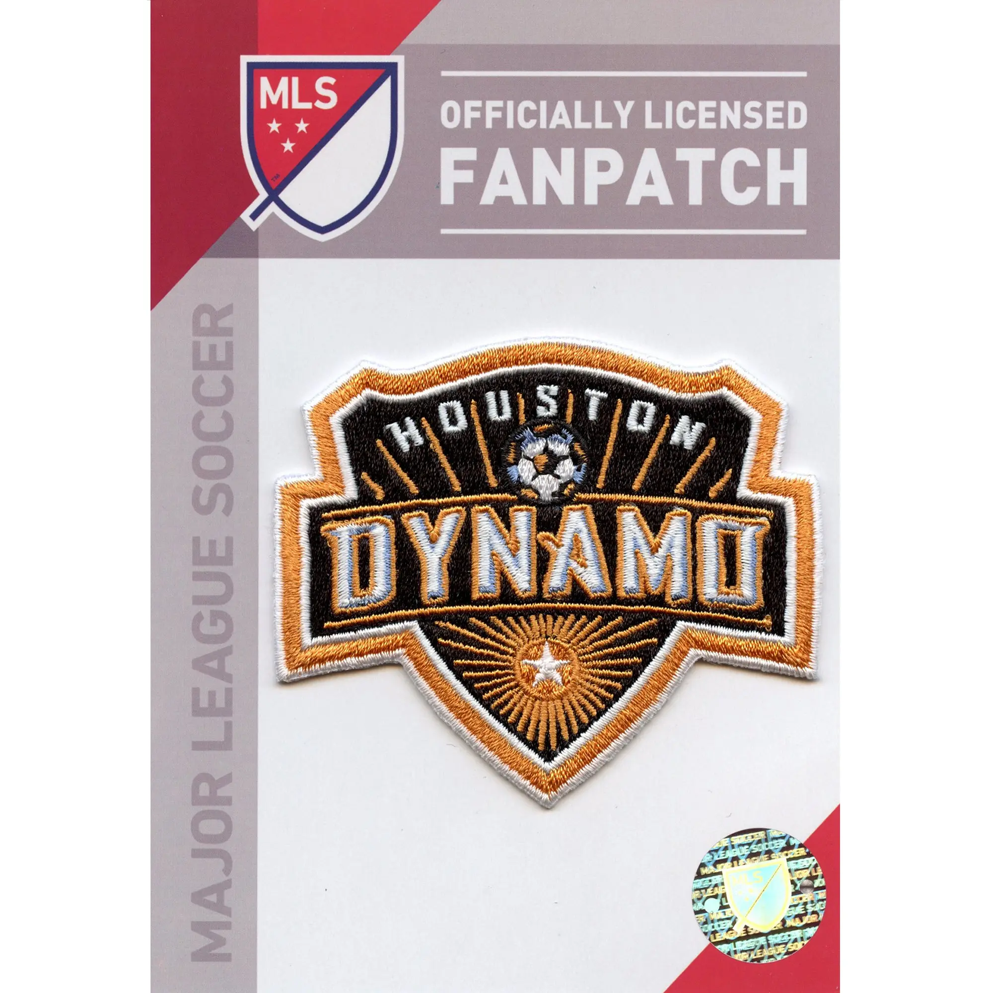 Houston Dynamo Primary Team Crest Patch MLS Embroidered Iron On - Image 2