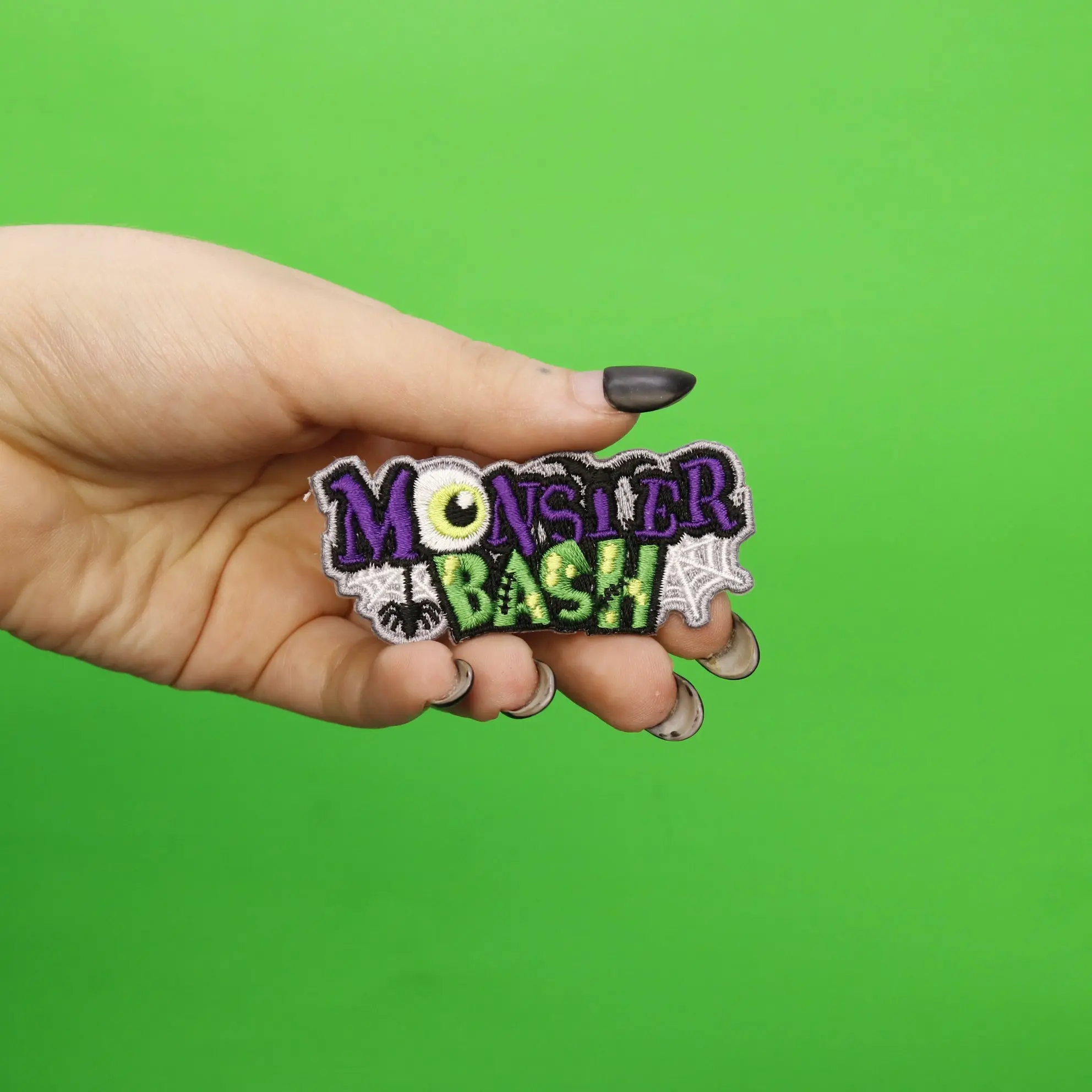 Halloween Monster Bash Embroidered Iron On Patch - Image 2