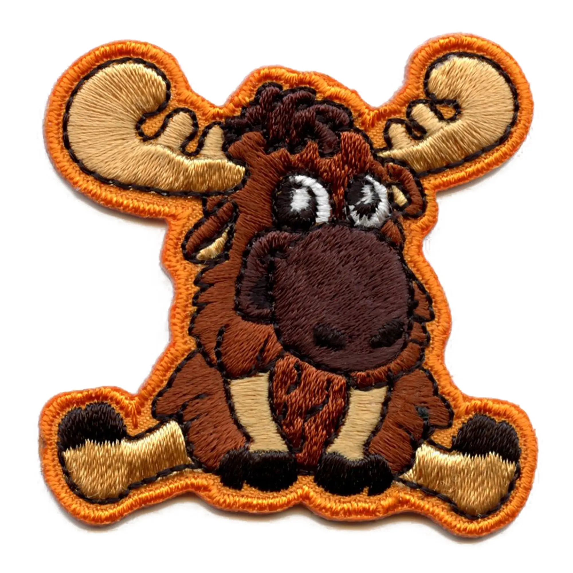 Cute Moose Patch Nature Friend Embroidered Iron On
