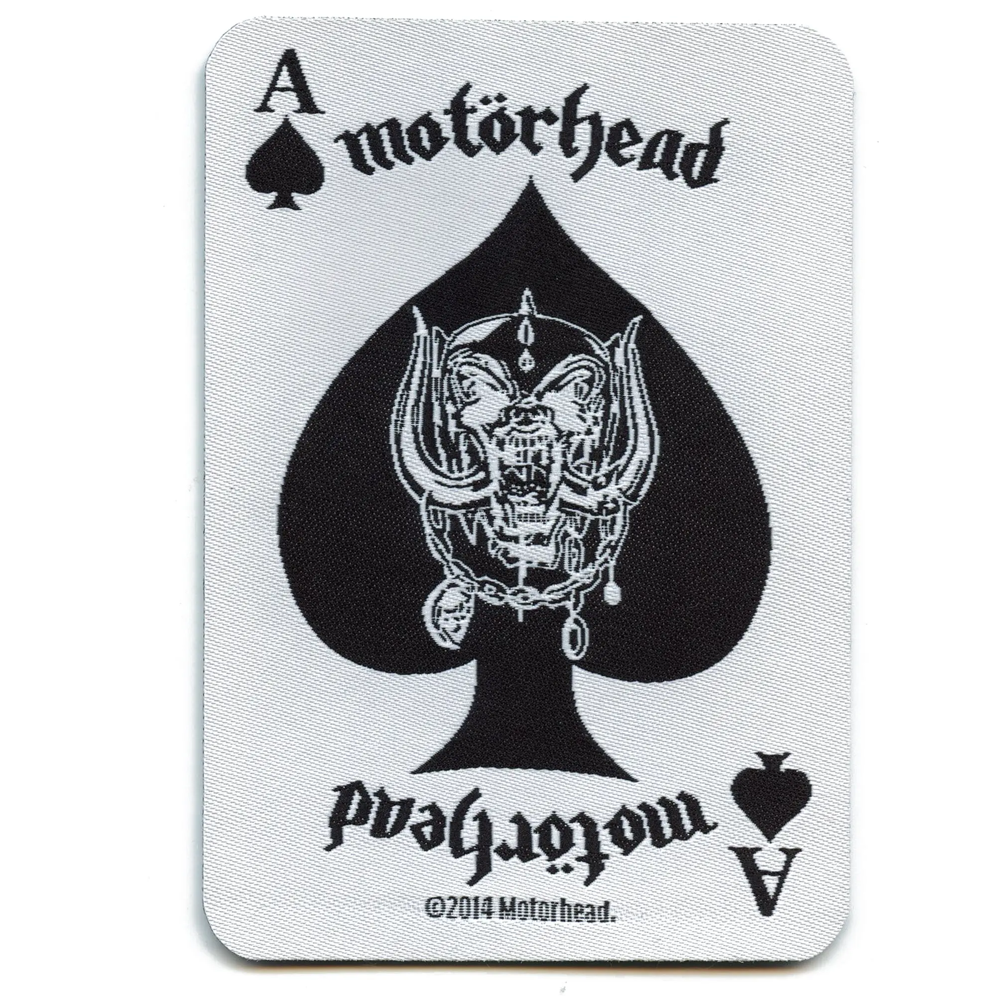 Motorhead Ace Of Spades Patch Rock Playing Card Woven Sew On