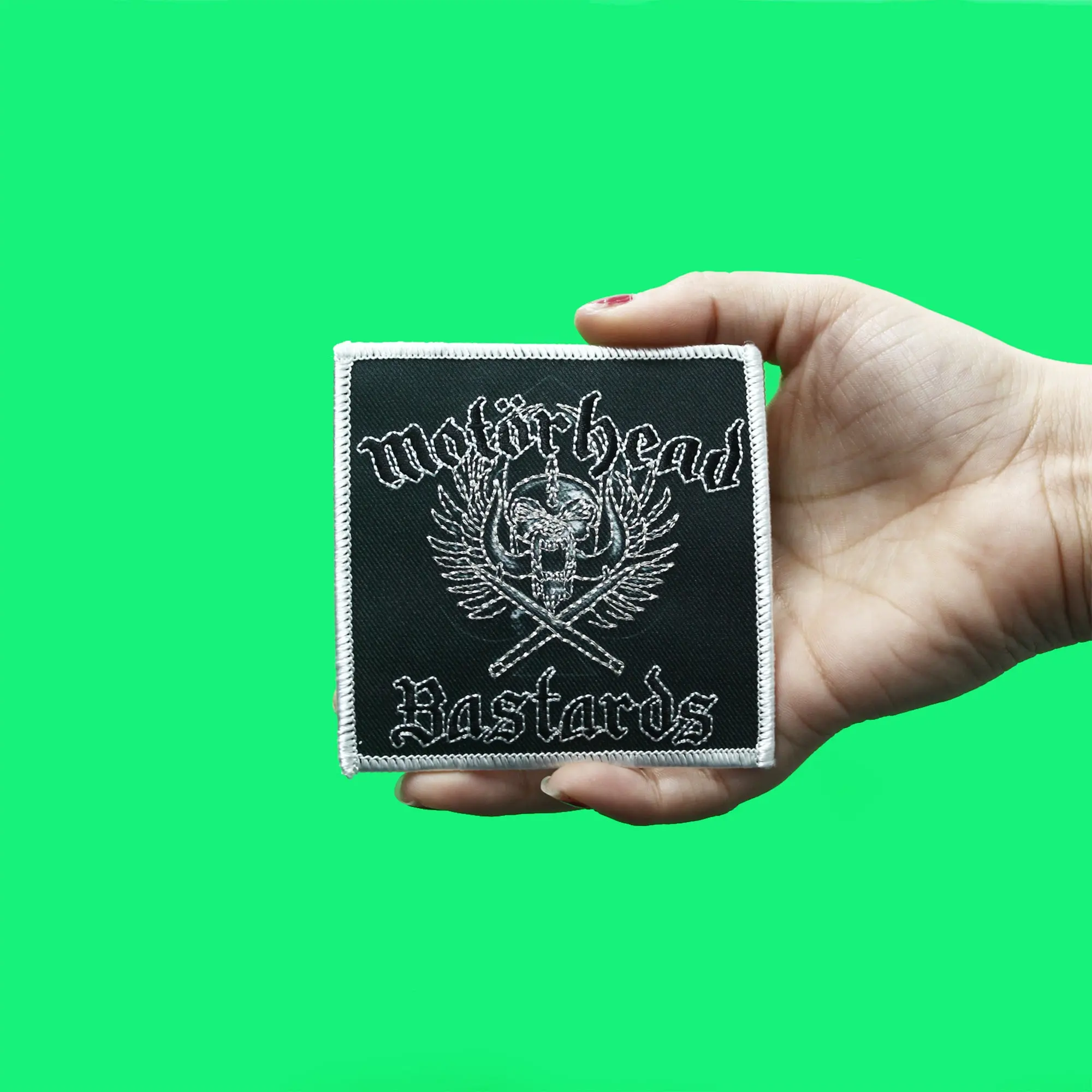 Motörhead Bastards Album Art Patch 1993 Snaggletooth Embroidered Iron On - Image 2
