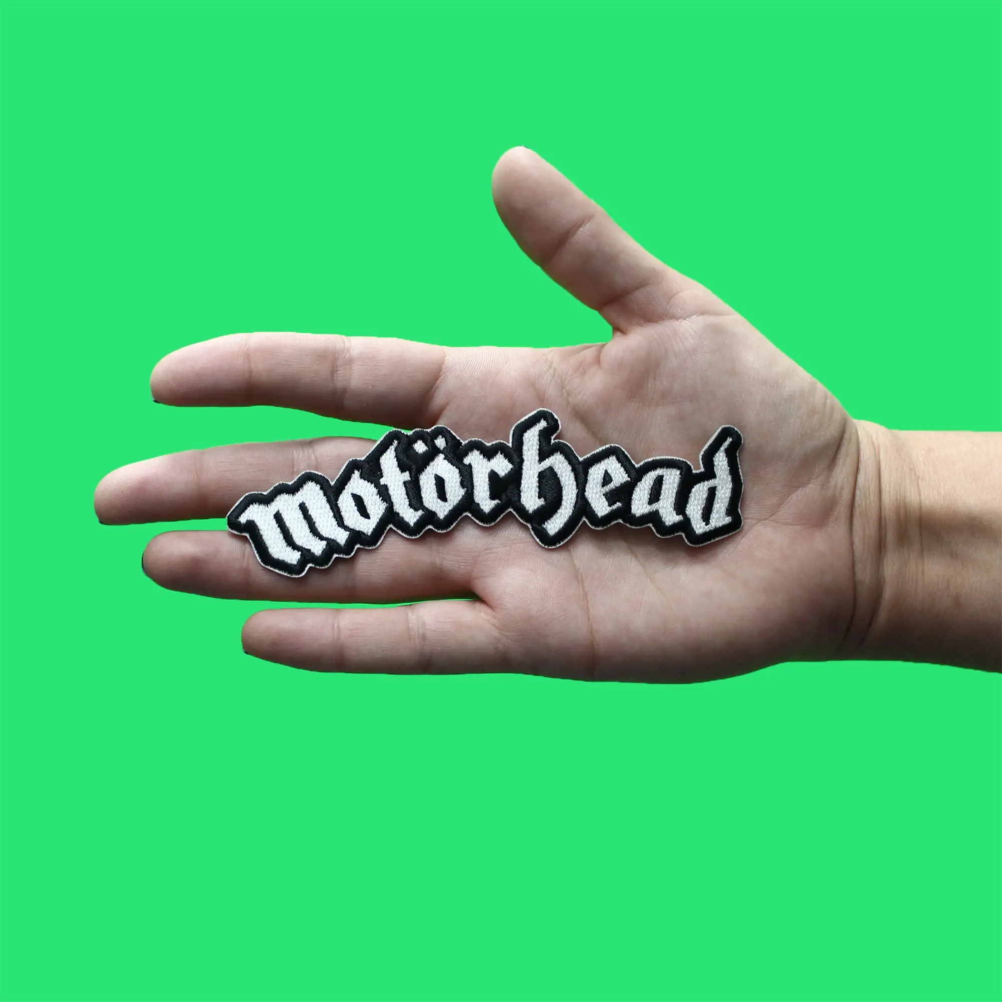 Motörhead Gothic Style Logo Patch Metal Rock Band Embroidered Iron On - Image 2