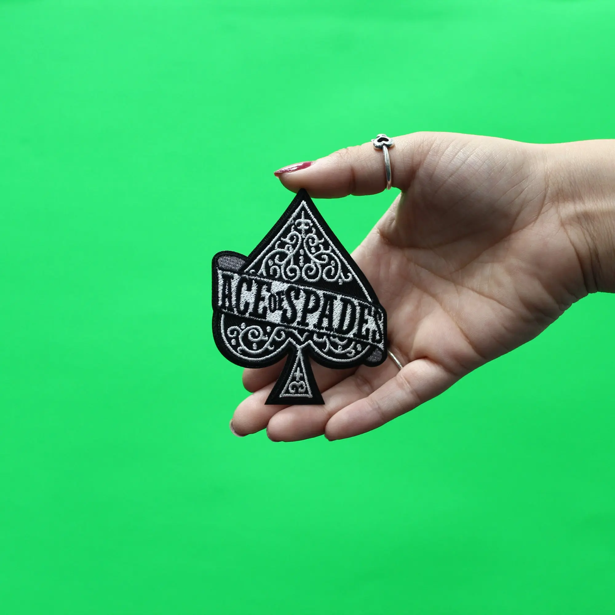 Motorhead Patch Fancy Ace of Spades Embroidered Iron - Image 2