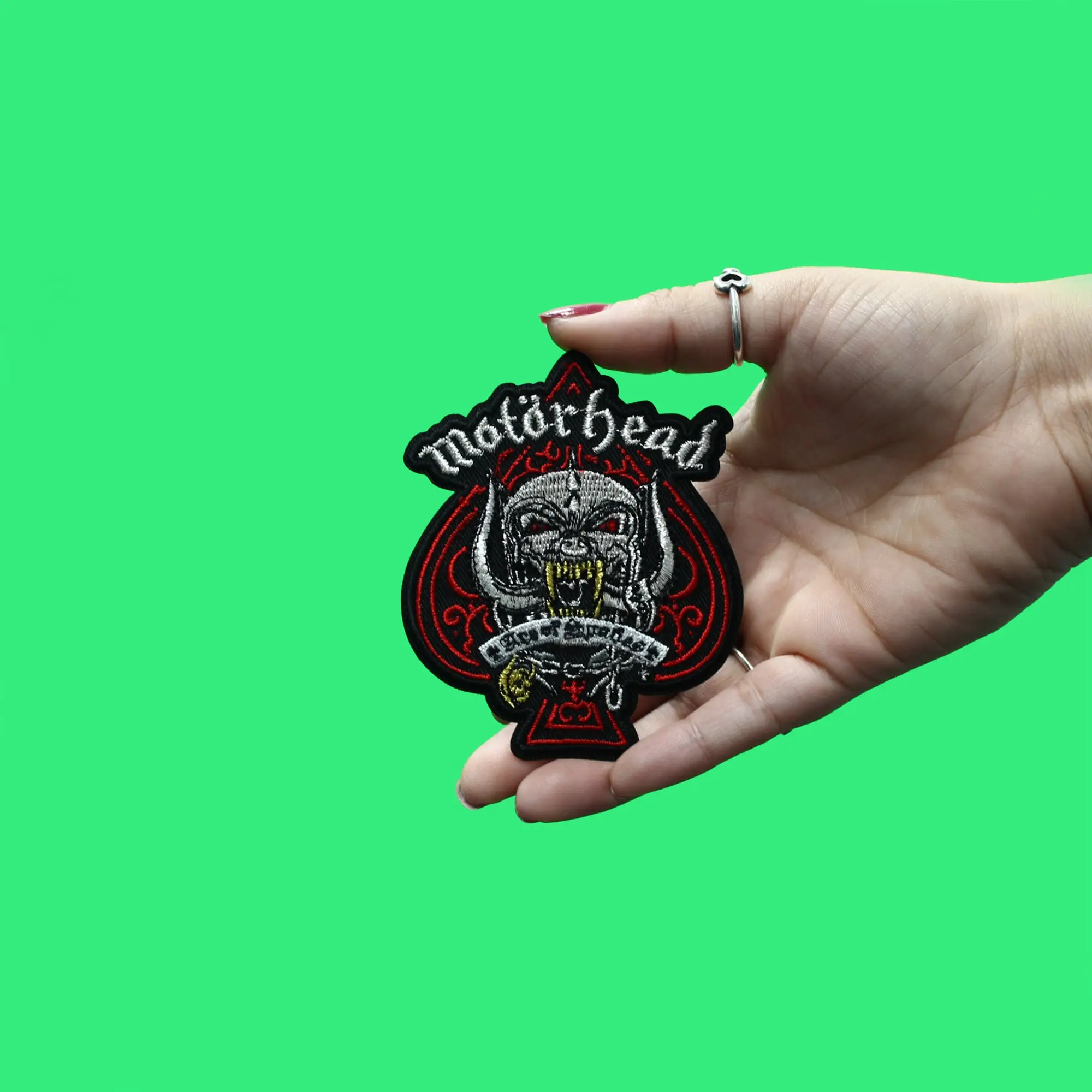 Motorhead Patch Metallic Ace of Spades Embroidered Iron - Image 2