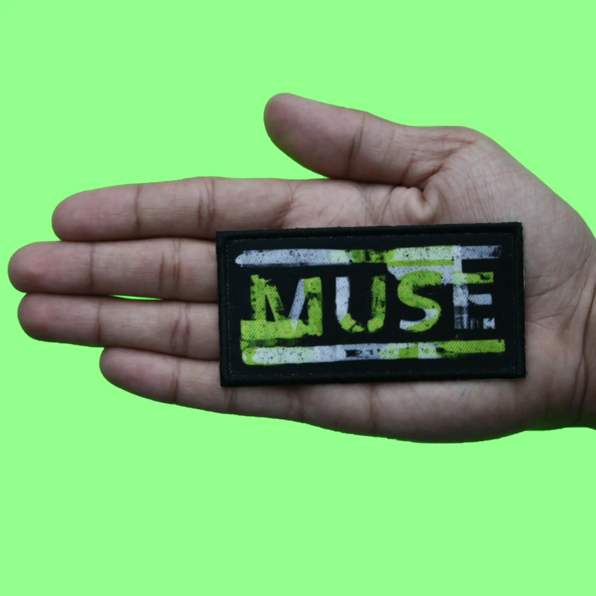Muse Rock Band Patch Distressed Script Logo Sublimated Iron On - Image 2