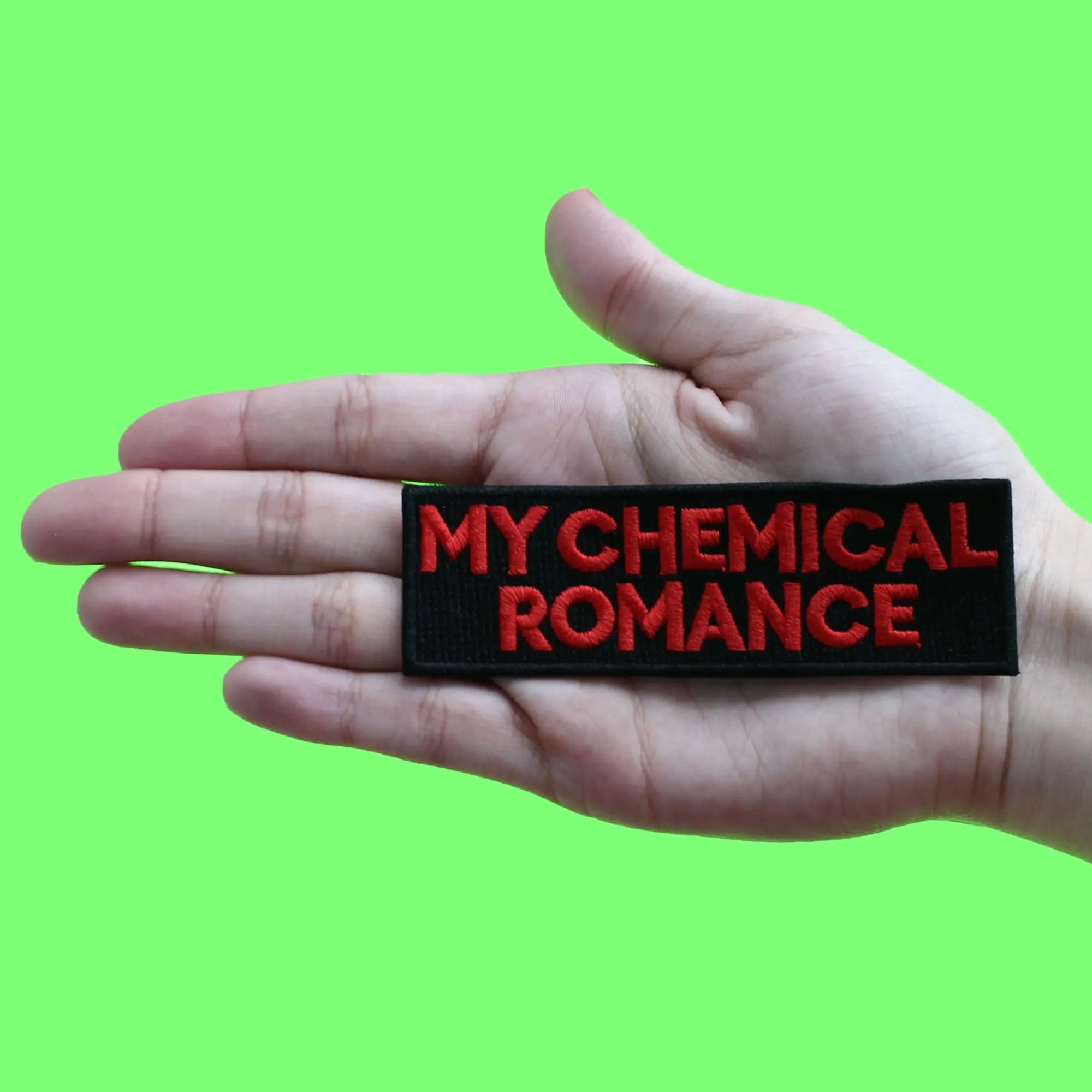 My Chemical Romance Patch Black Box Name Logo Embroidered Iron On - Image 2