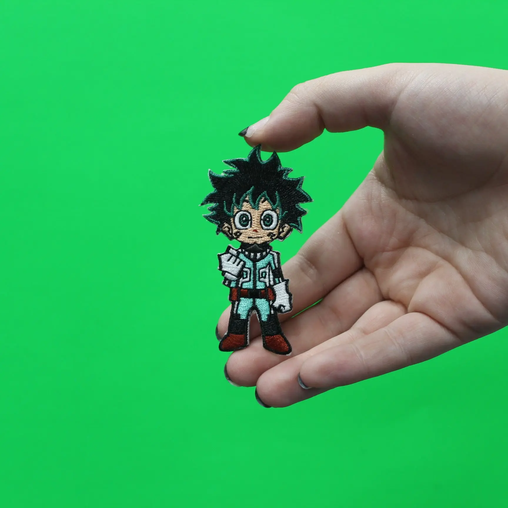My Hero Academia Deku Anime Embroidered Iron On Patch - Image 2