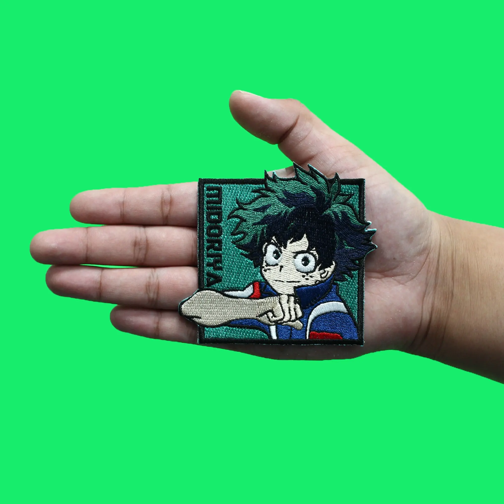 My Hero Academia Patch Deku Portrait Box Embroidered Iron On - Image 2