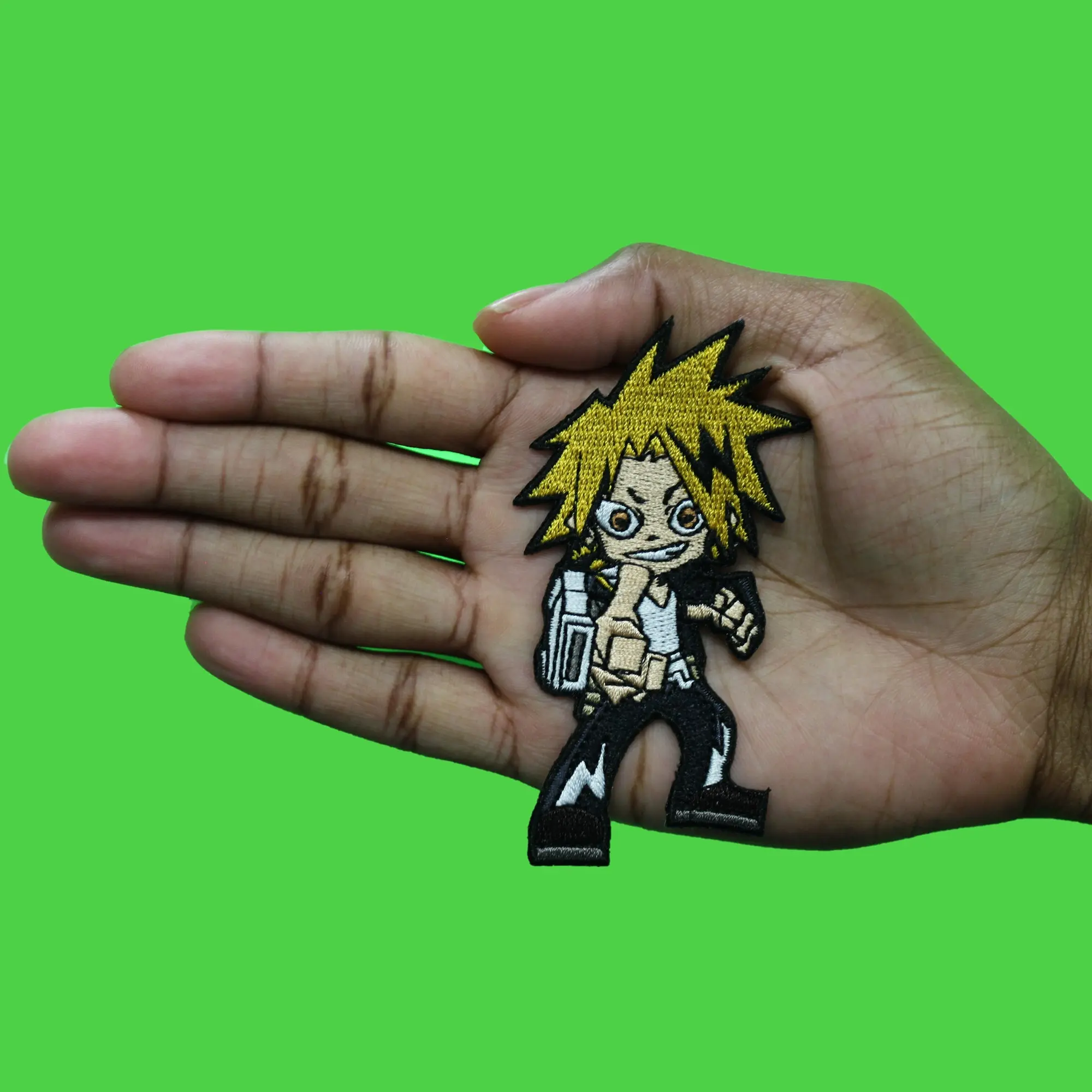 My Hero Academia Patch Denki Kaminari Character Embroidered Iron On - Image 2