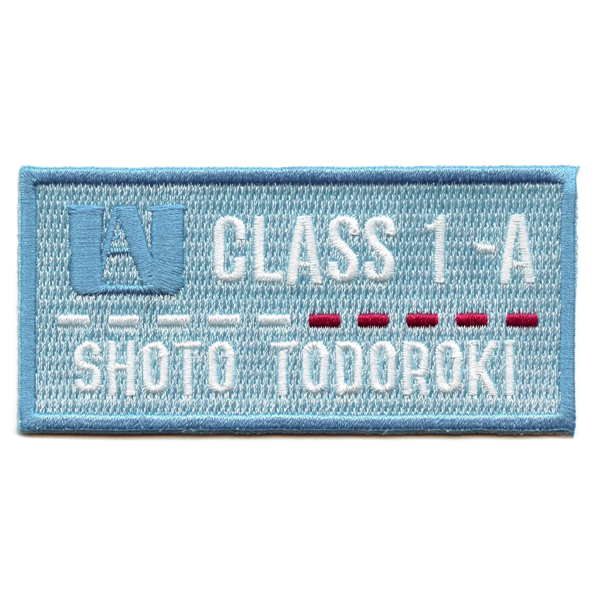 My Hero Academia Shoto Todoroki Patch Class 1-A Badge Embroidered Iron On (SKY BLUE)