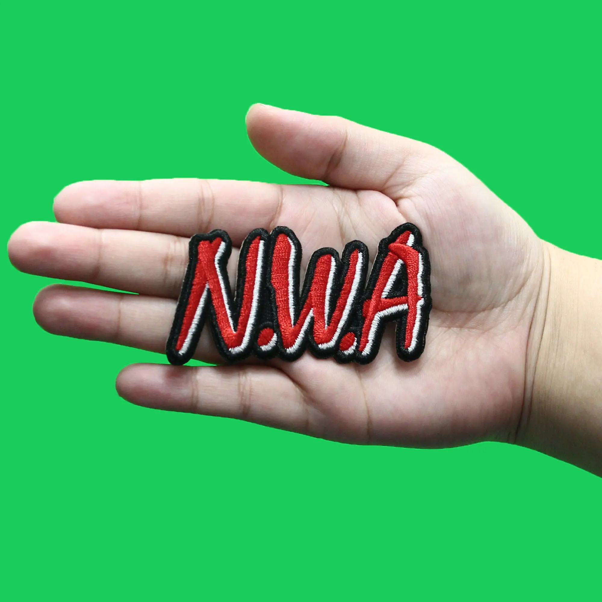 N.W.A Straight Outta Compton Logo Patch Hip Hop Rapper Embroidered Iron On - Image 2