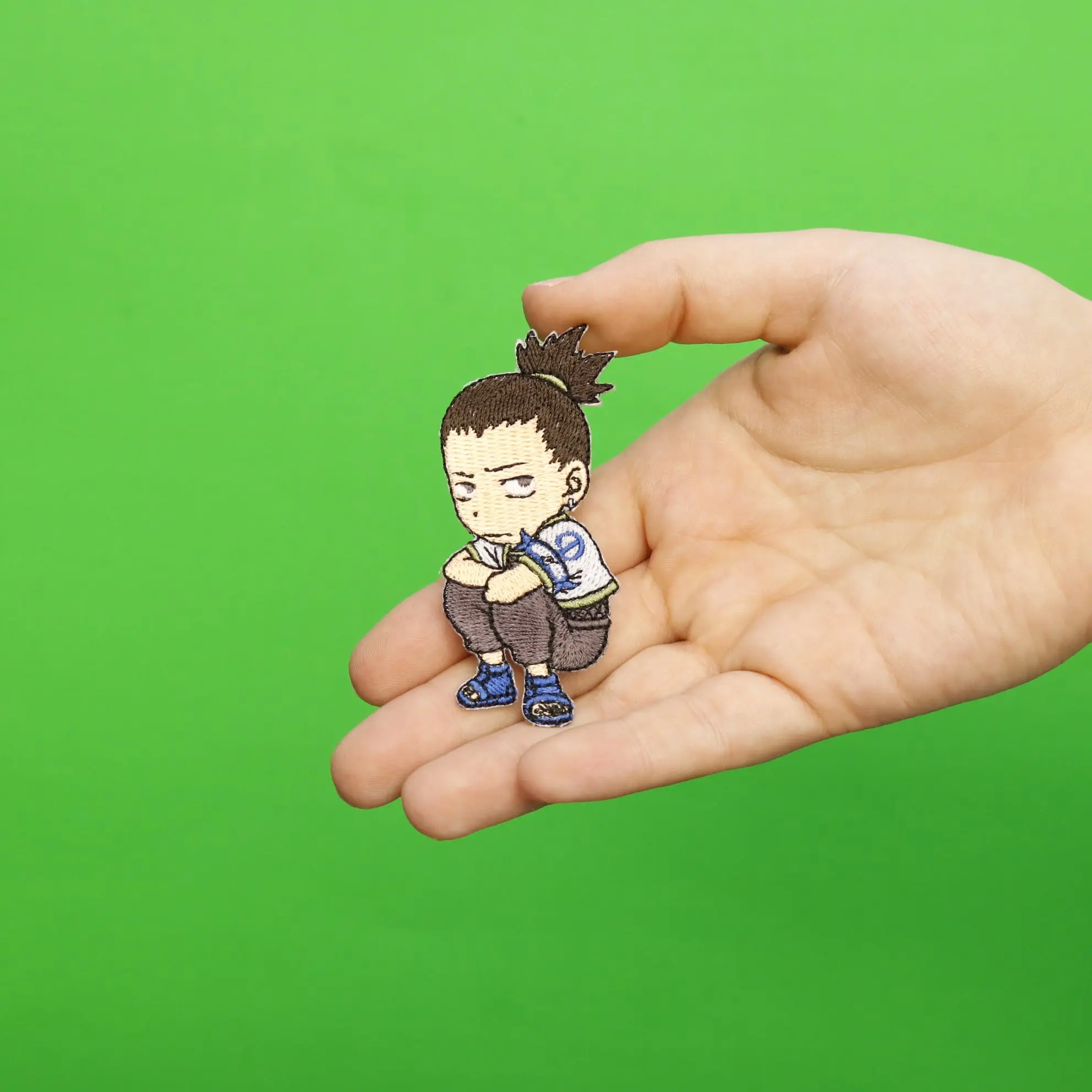 Naruto Anime Chibi Shikamaru Embroidered Iron On Iron On Patch - Image 2