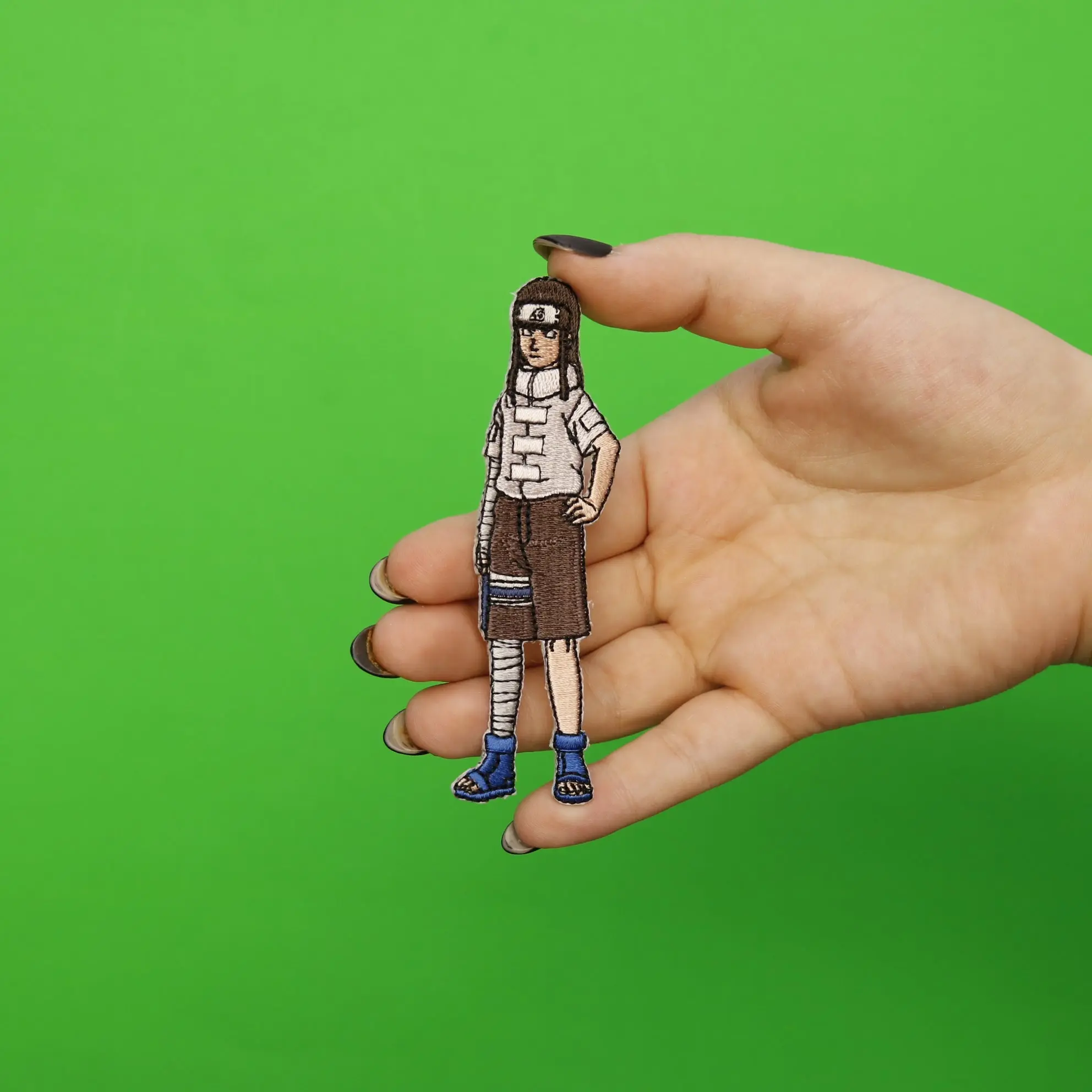 Naruto Anime Neji Embroidered Iron On Patch - Image 2