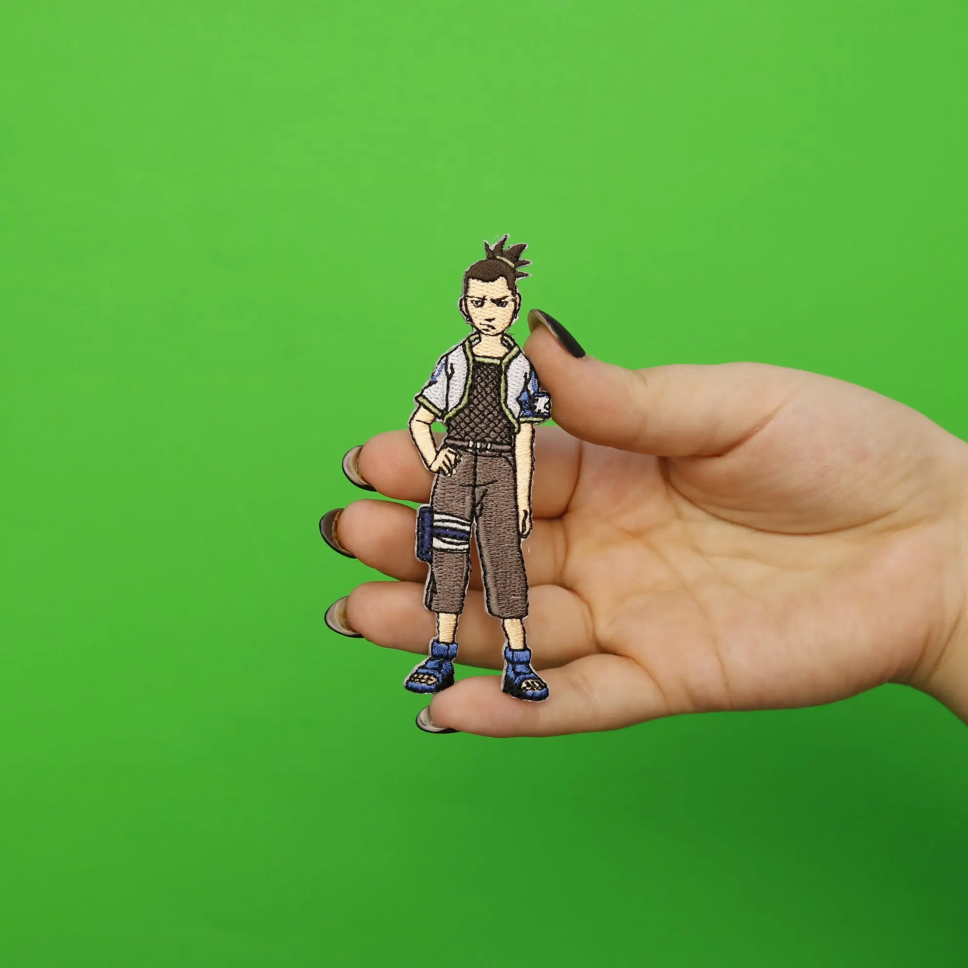 Naruto Anime Shikamaru Embroidered Iron On Patch - Image 2