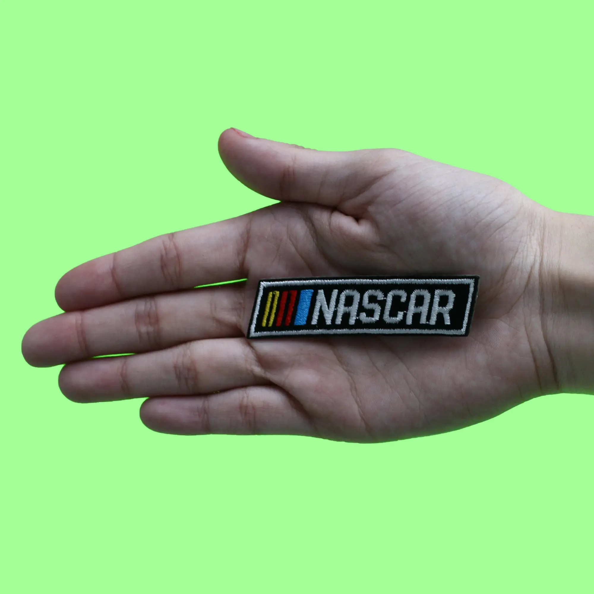 Nascar Logo Script Patch American Car Racing Embroidered Iron On Patch - Image 2