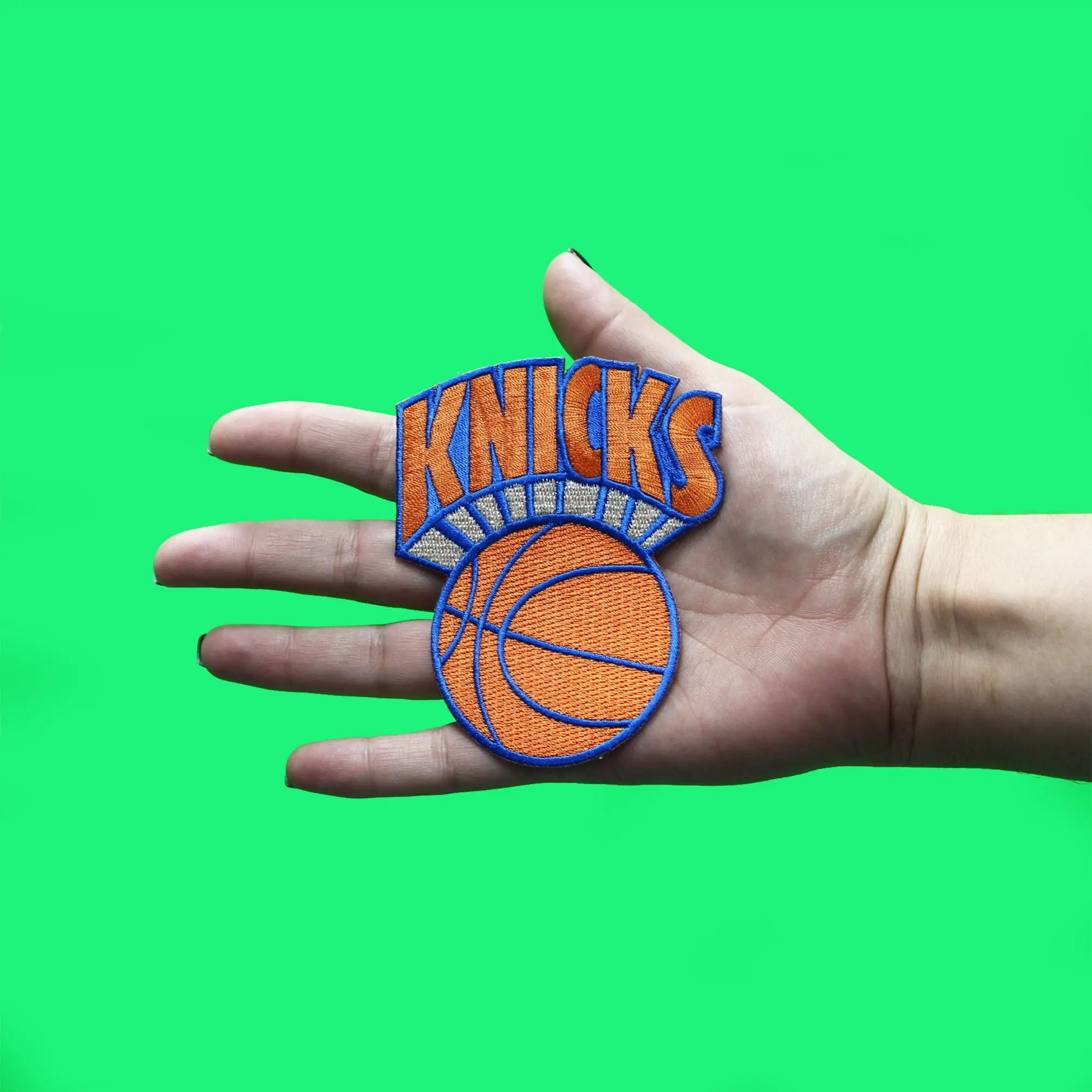New York Knicks Patch Hardwood Classic Logo Embroidered Iron On - Image 3