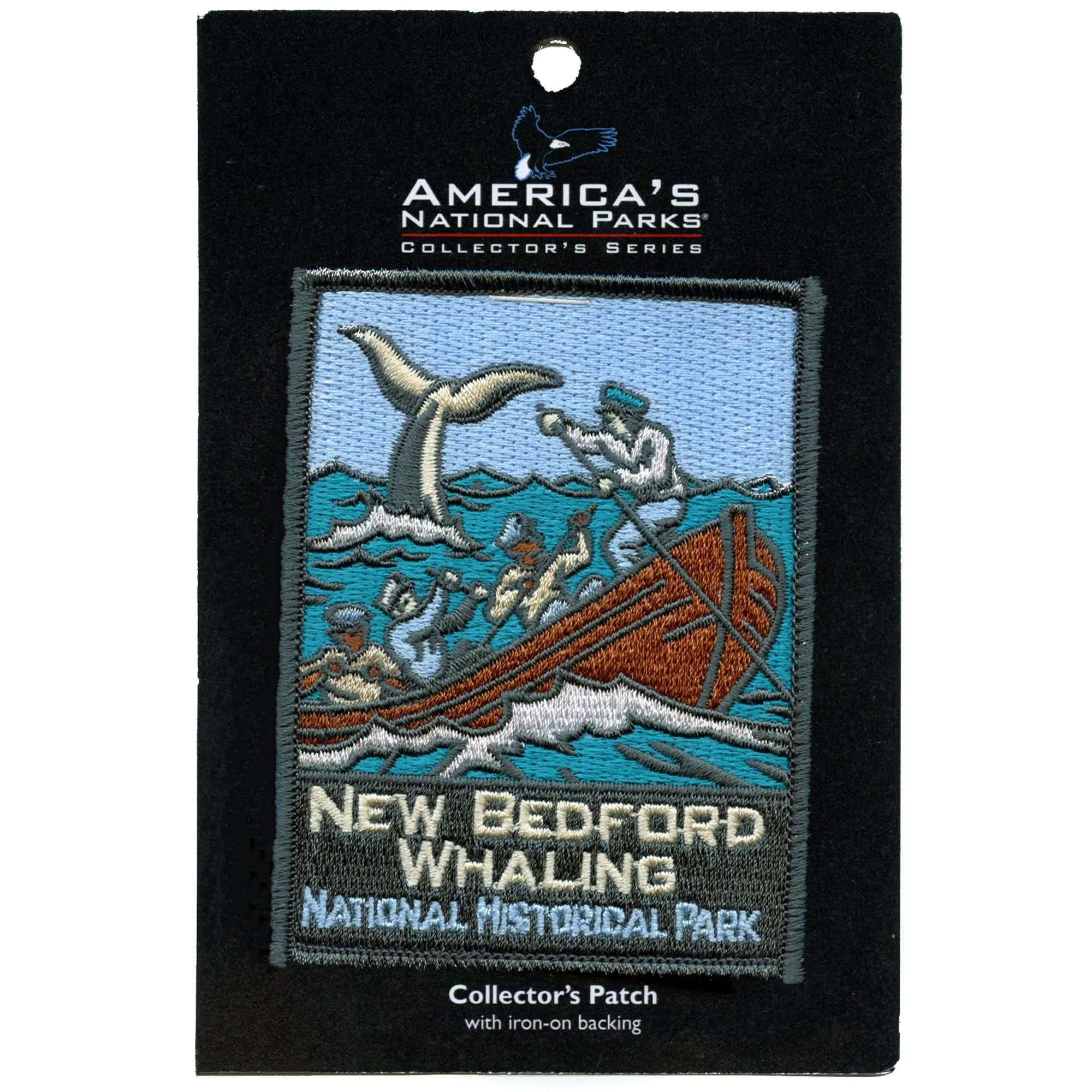 New Bedford Whaling National Historical Park Patch History Battle Travel Embroidered Iron On - Image 2